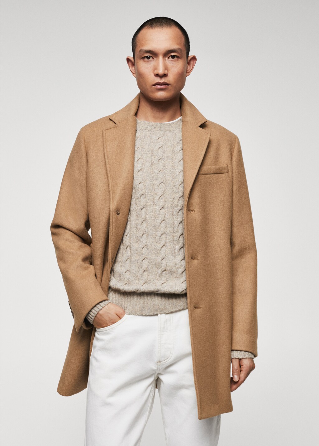 Manteau laine recyclee