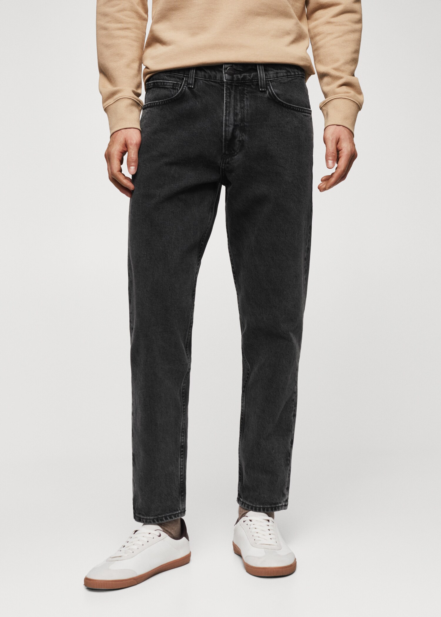 Ben tapered cropped jeans - Medium plane