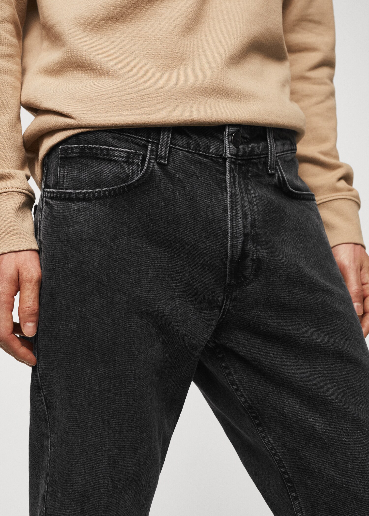 Ben tapered cropped jeans - Details of the article 1