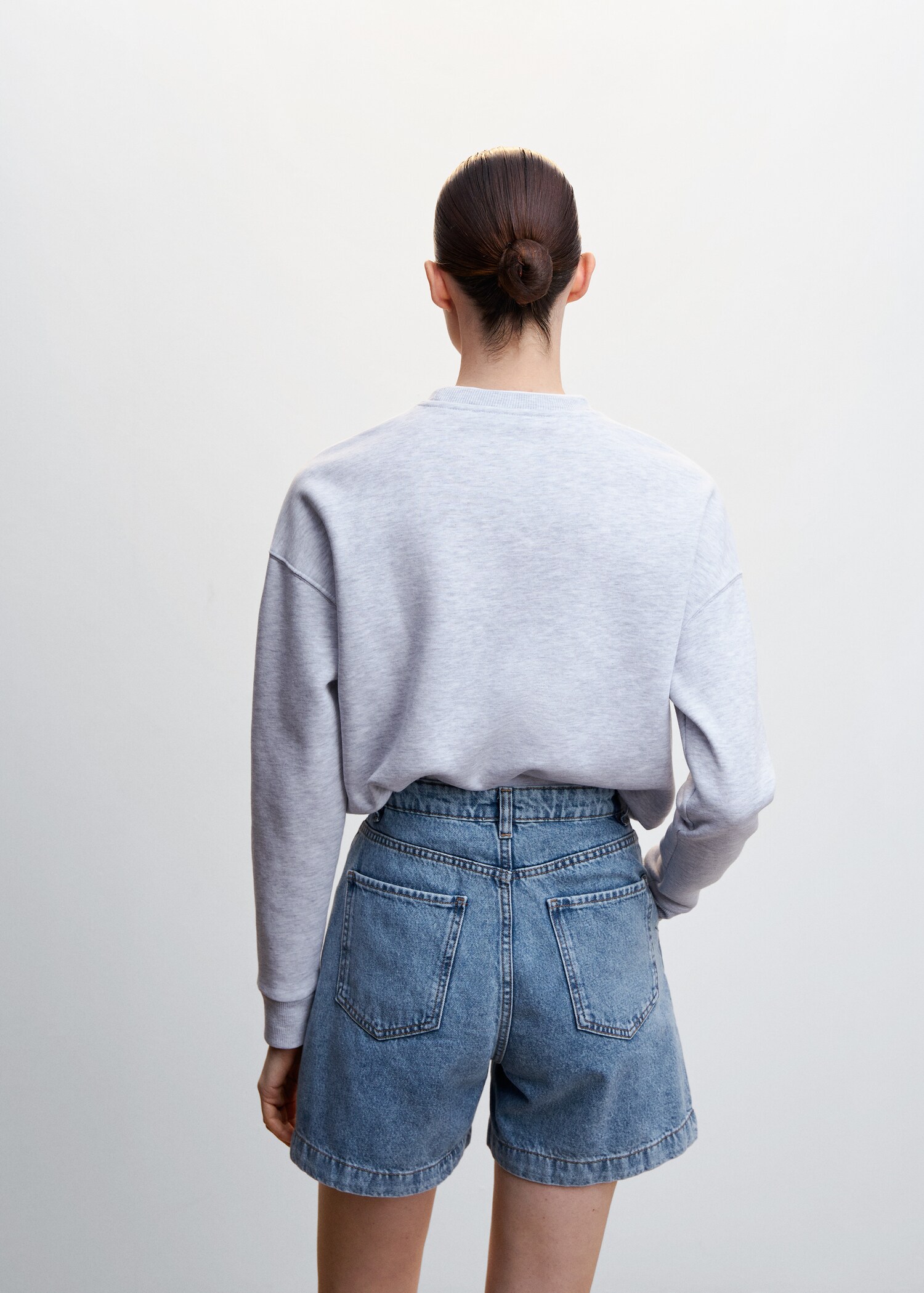 Shorts slouchy pinzas - Reverso del artículo