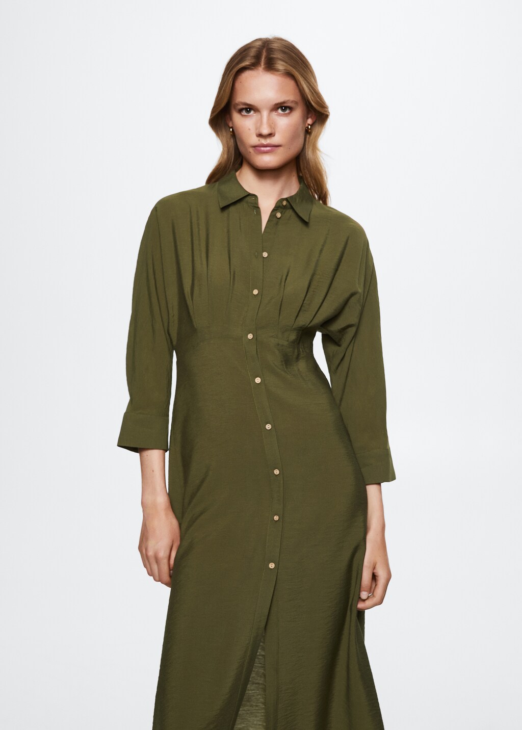 Mango midi shirt dress hotsell