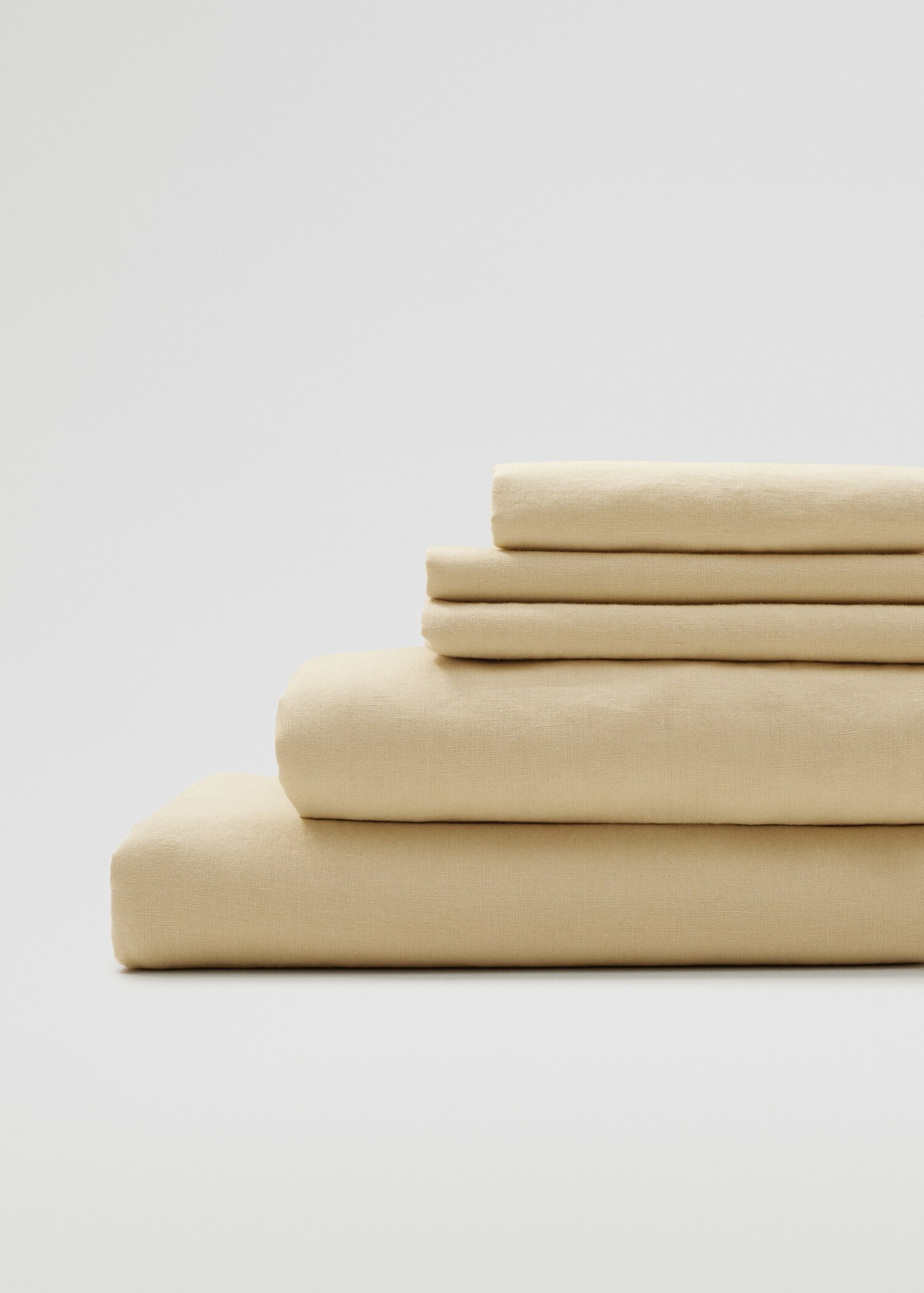Sábana bajera 100% lino Cama 180cm - Plano medio