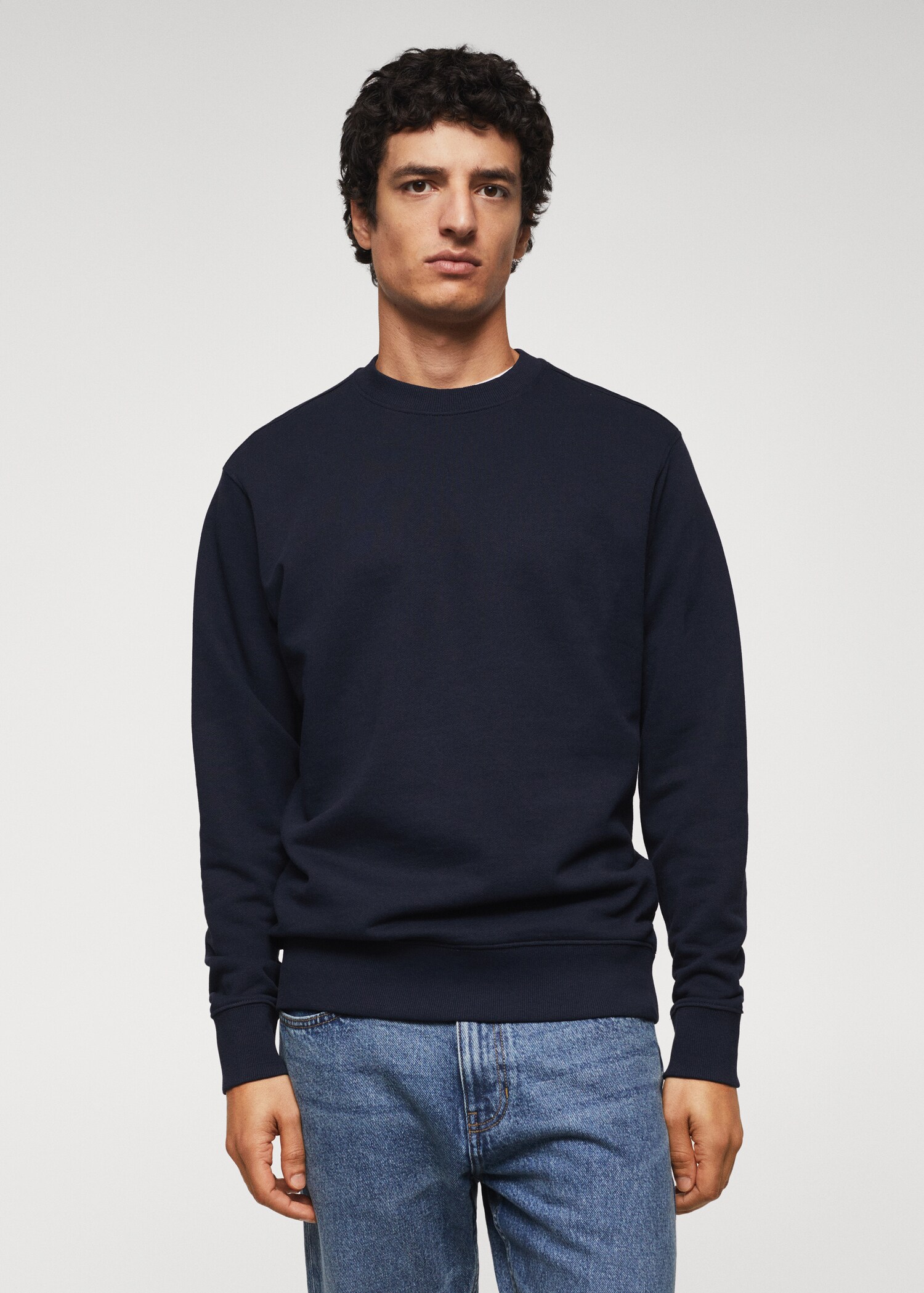 Leichtes Baumwoll-Sweatshirt - Mittlere Ansicht
