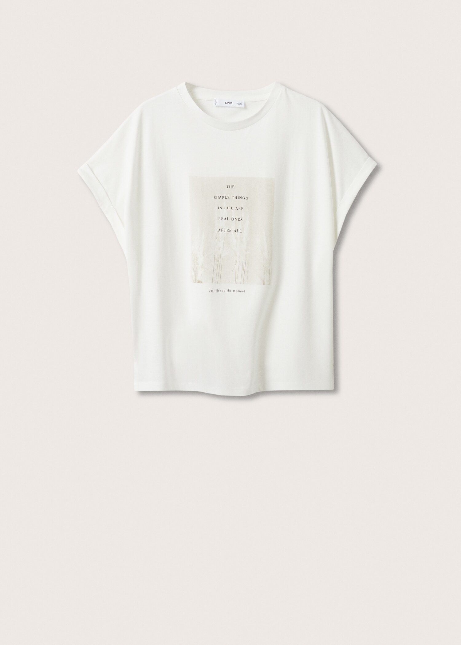 Printed cotton-blend t-shirt - Article without model