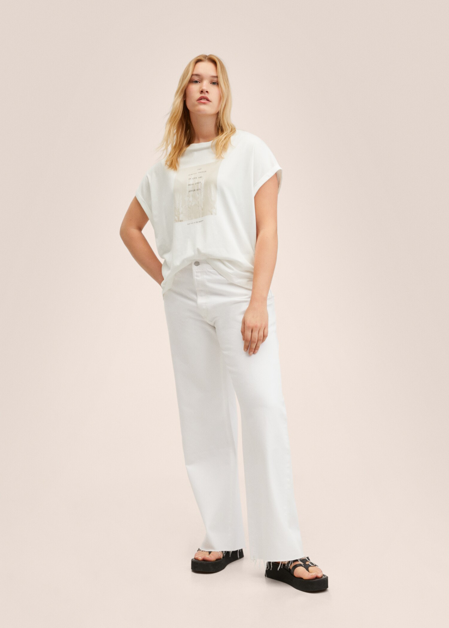 Printed cotton-blend t-shirt - Details of the article 3