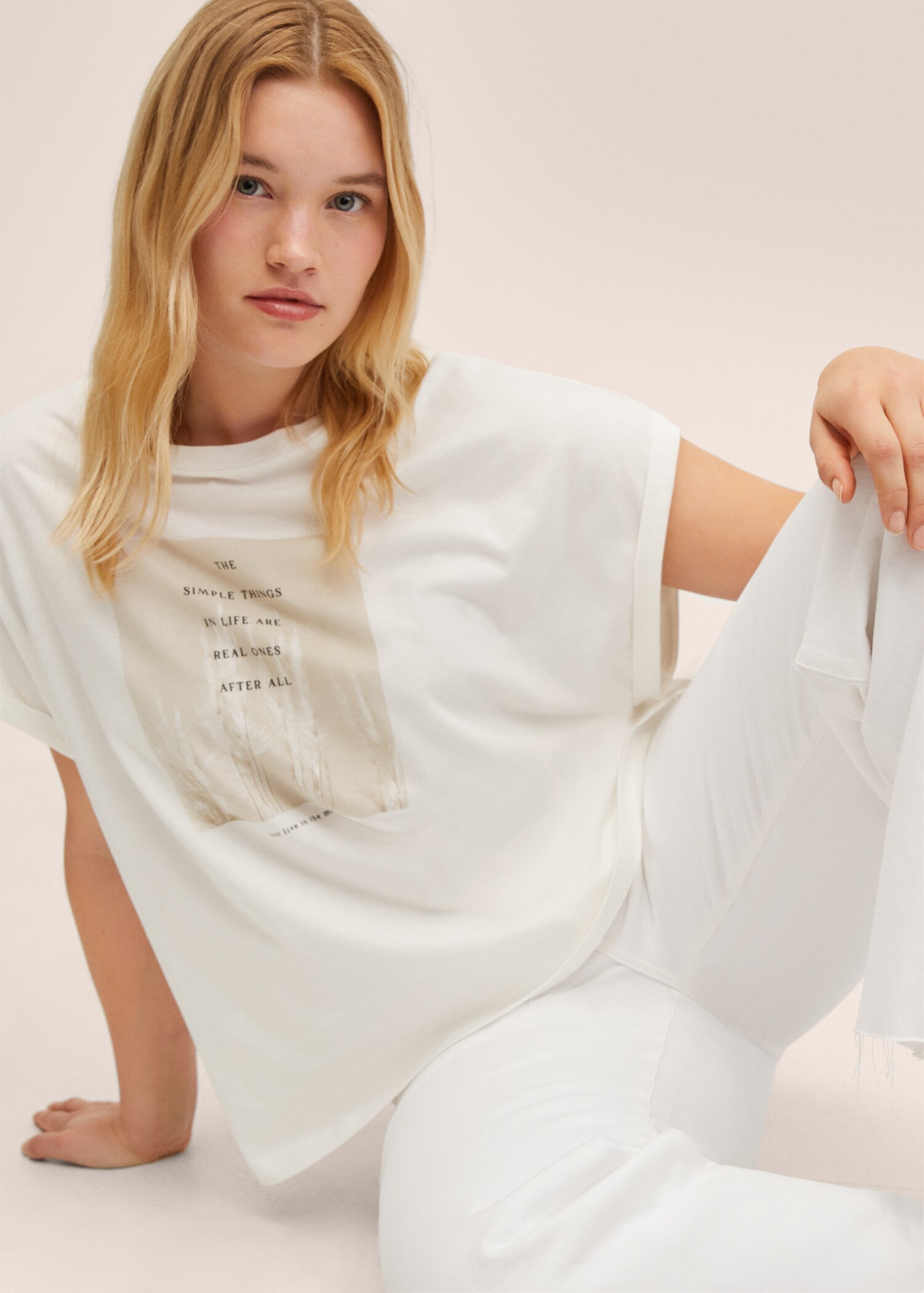Printed cotton-blend t-shirt - Details of the article 4