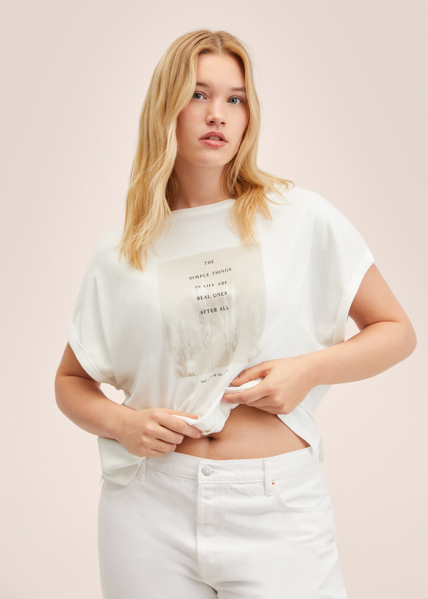 Printed cotton-blend t-shirt - Details of the article 5