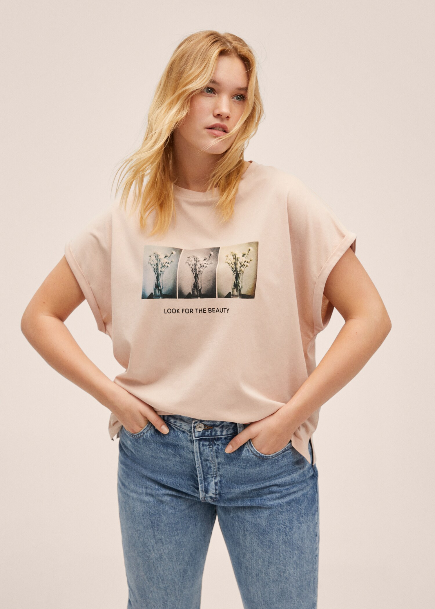 Printed cotton-blend t-shirt - Details of the article 5
