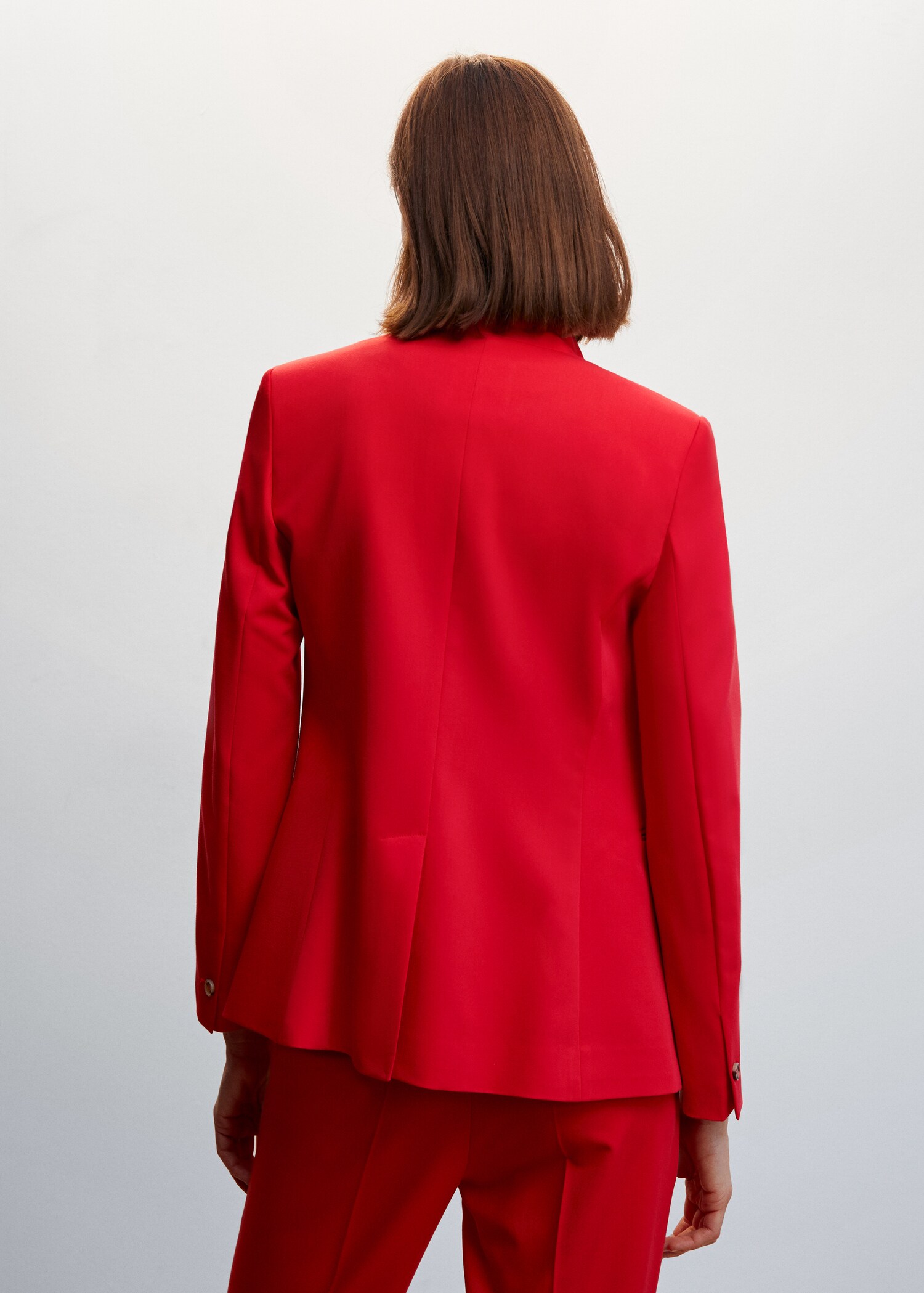 Fitted suit blazer - Reverse of the article