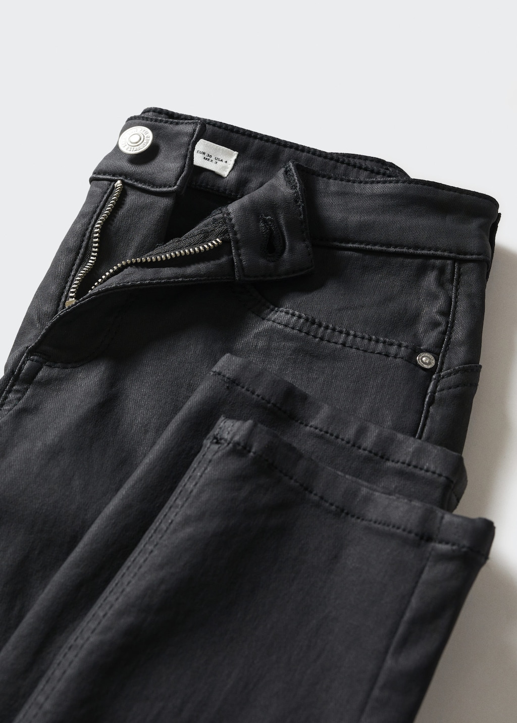 Mango waxed shop jeans