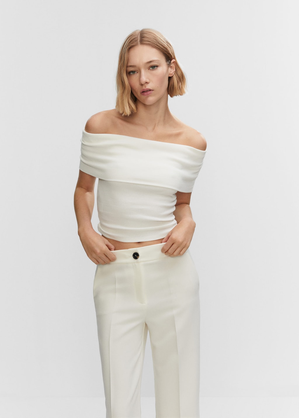 Pantalon palazzo fluide MANGO