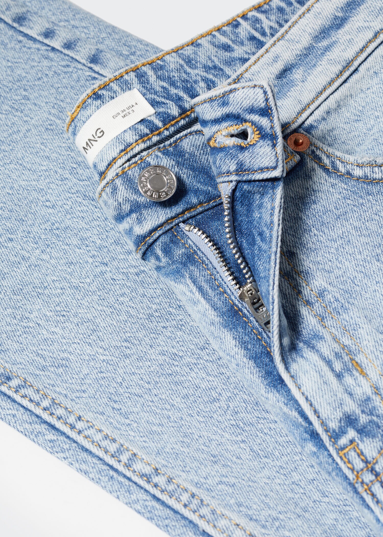 Medium-comfort straight jeans