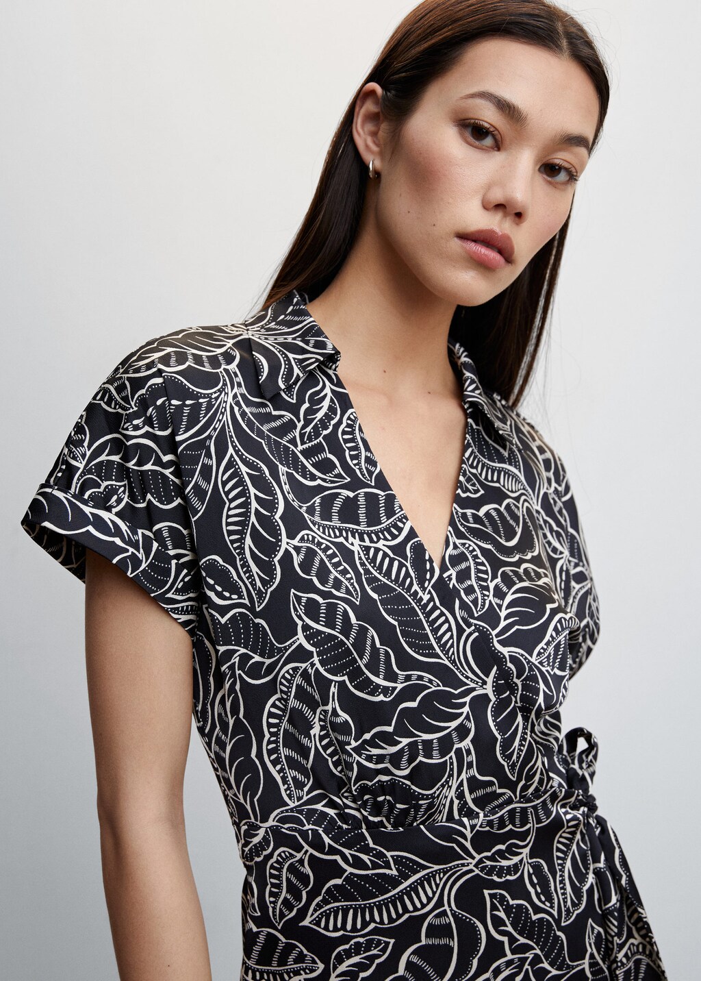 Mango leopard cheap wrap dress