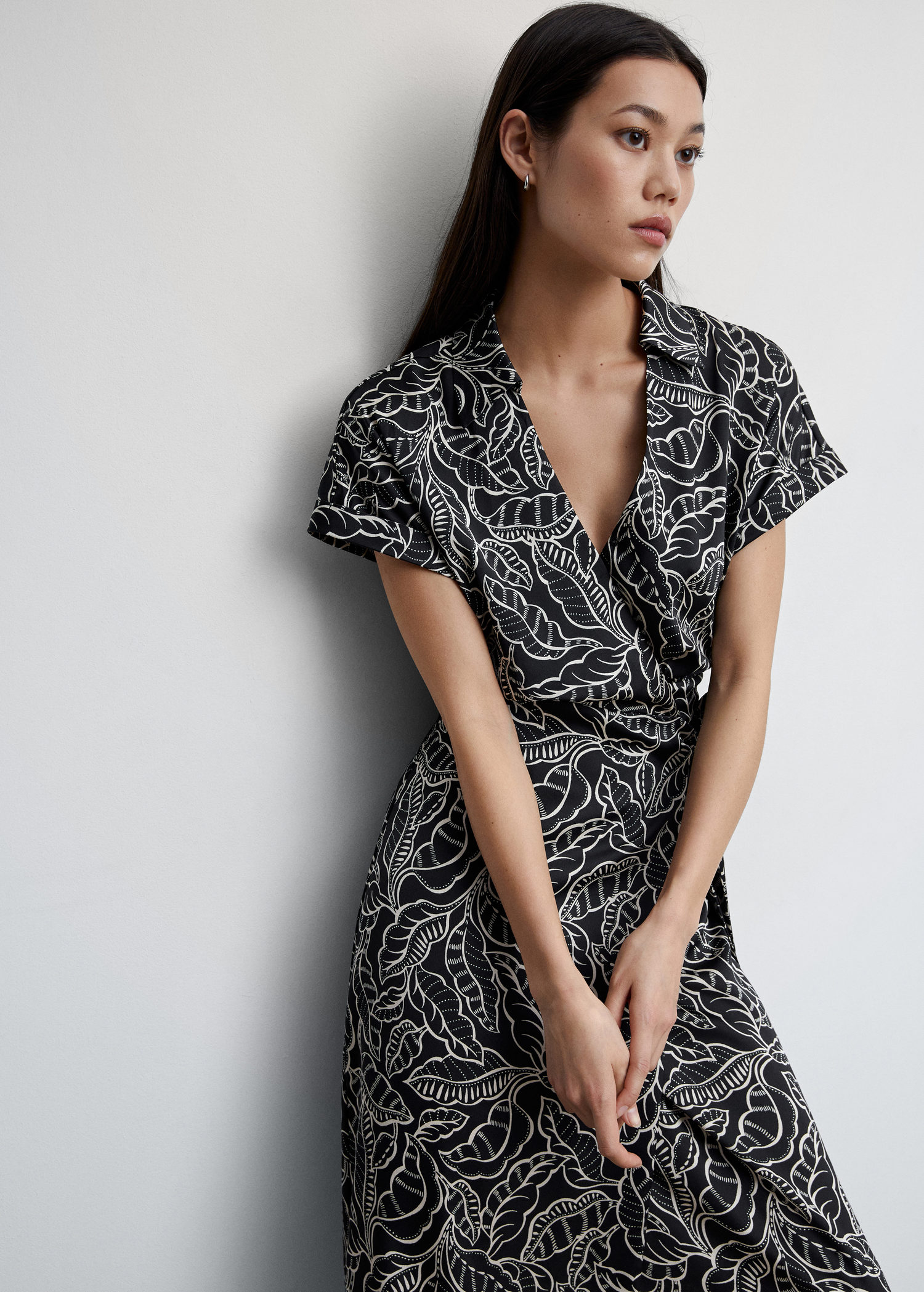 Print wrap dress | MANGO