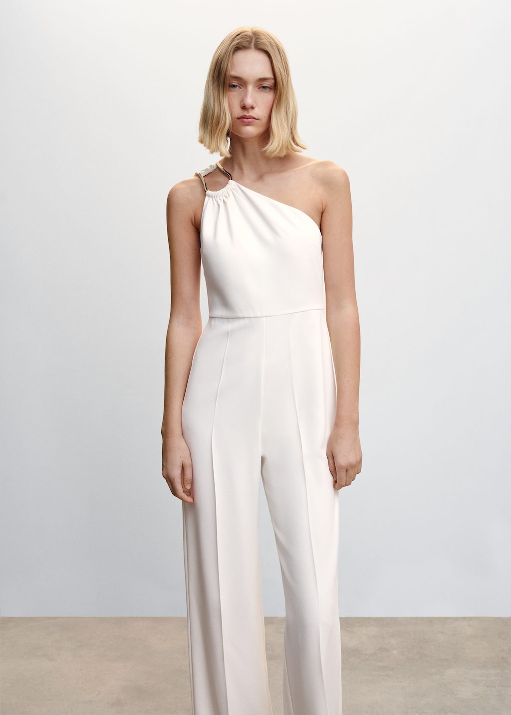 White sales metallic jumpsuit