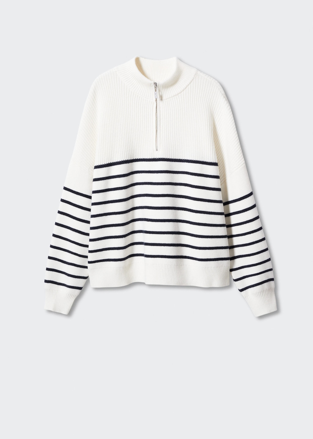 Mango stripe shop detail jumper