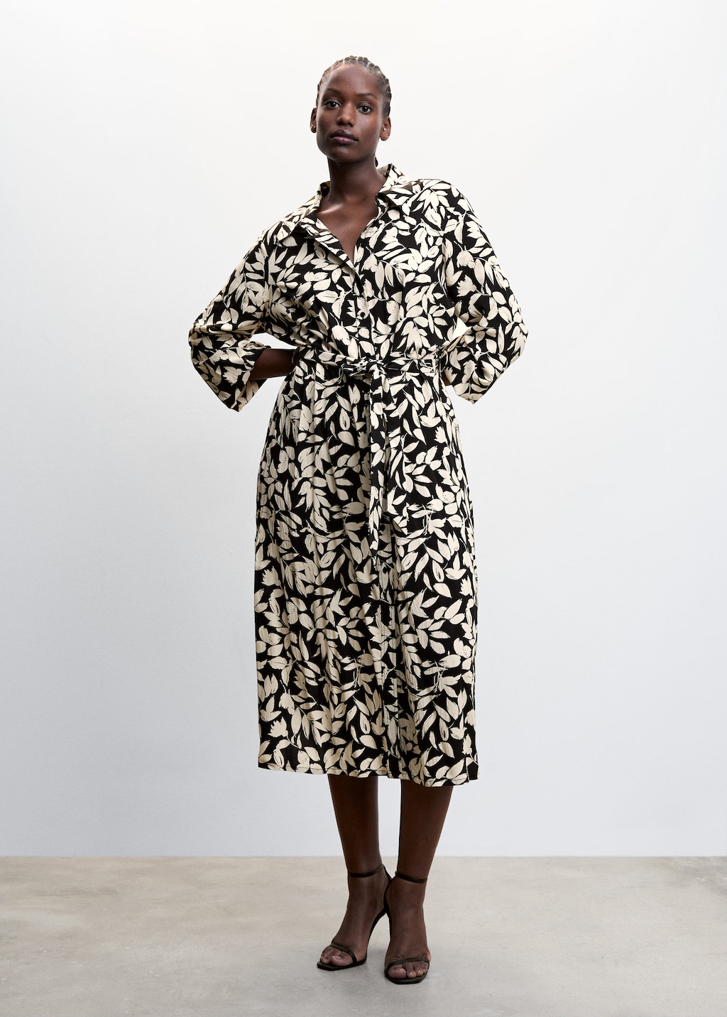 Leopard print shirt dress zara cheap