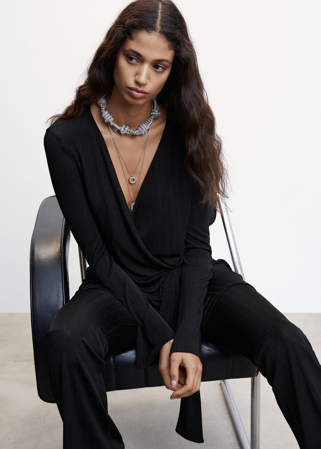 Mango wrap cardigan cheap