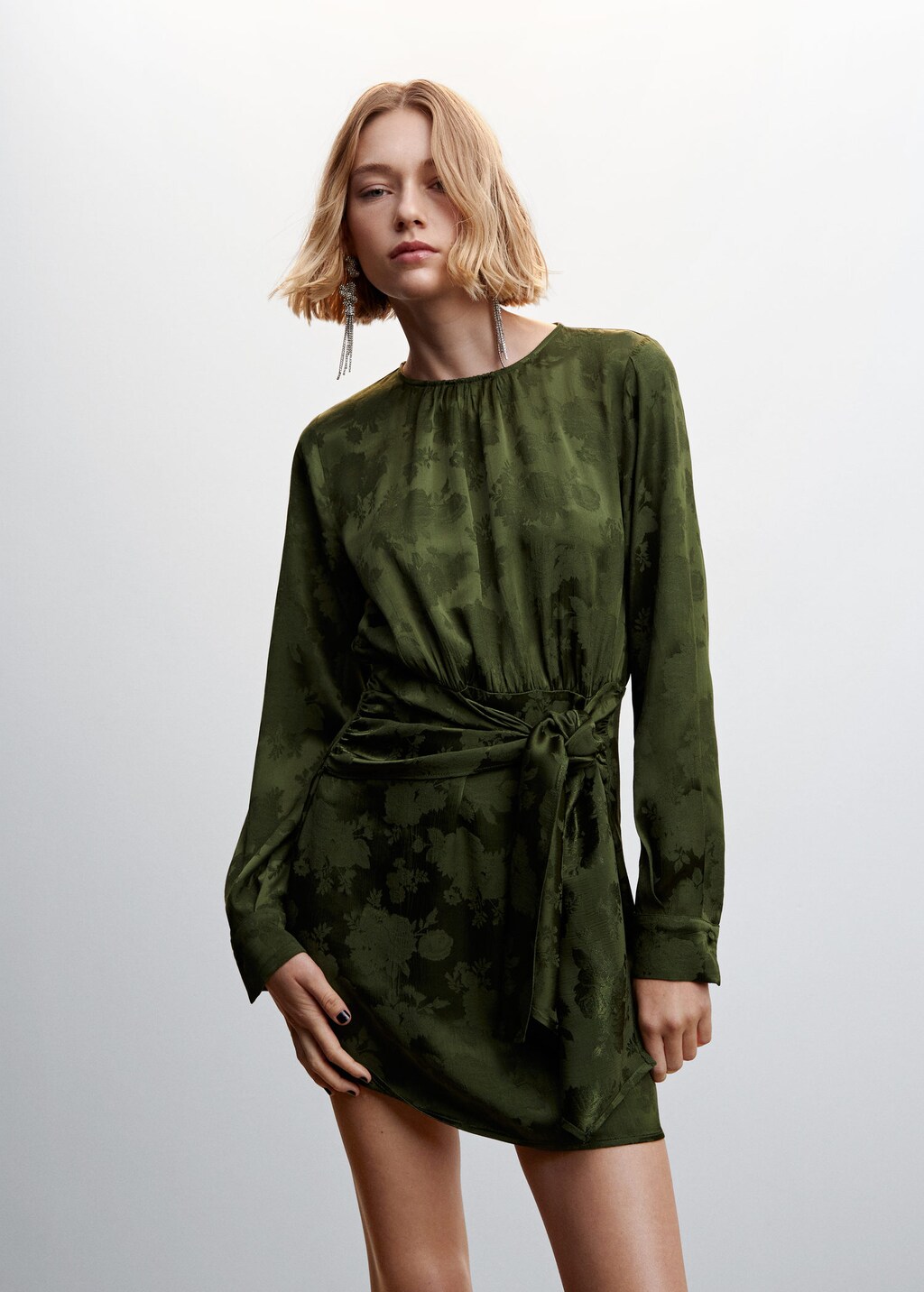 Mango jacquard best sale dress