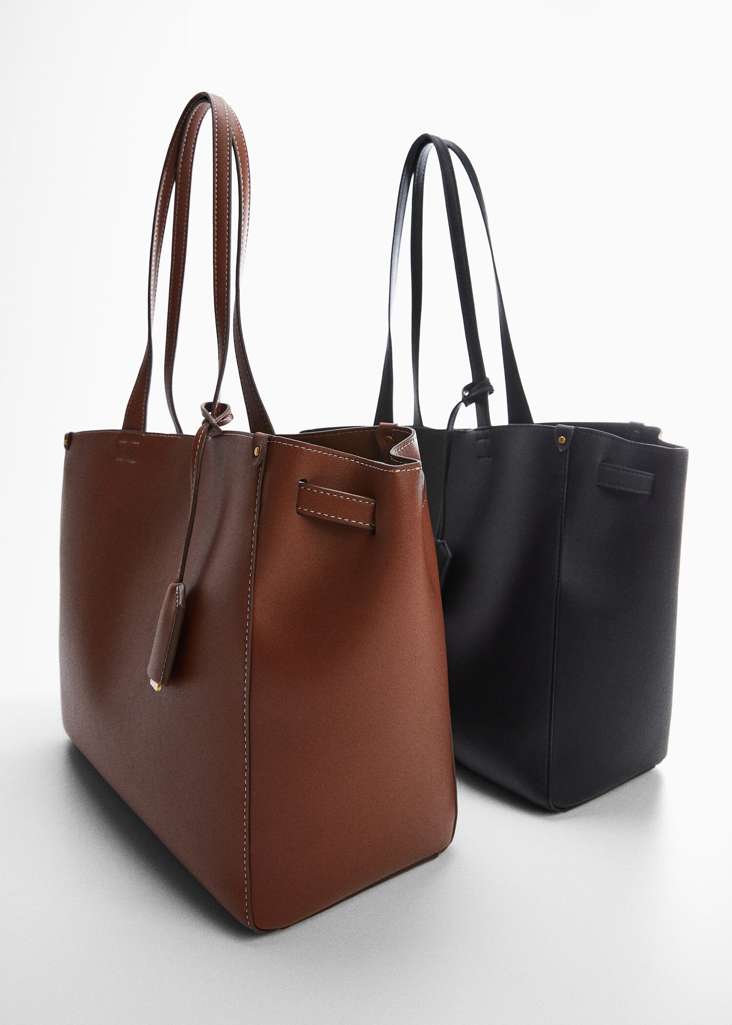 Shopper bag with double handle | MANGO