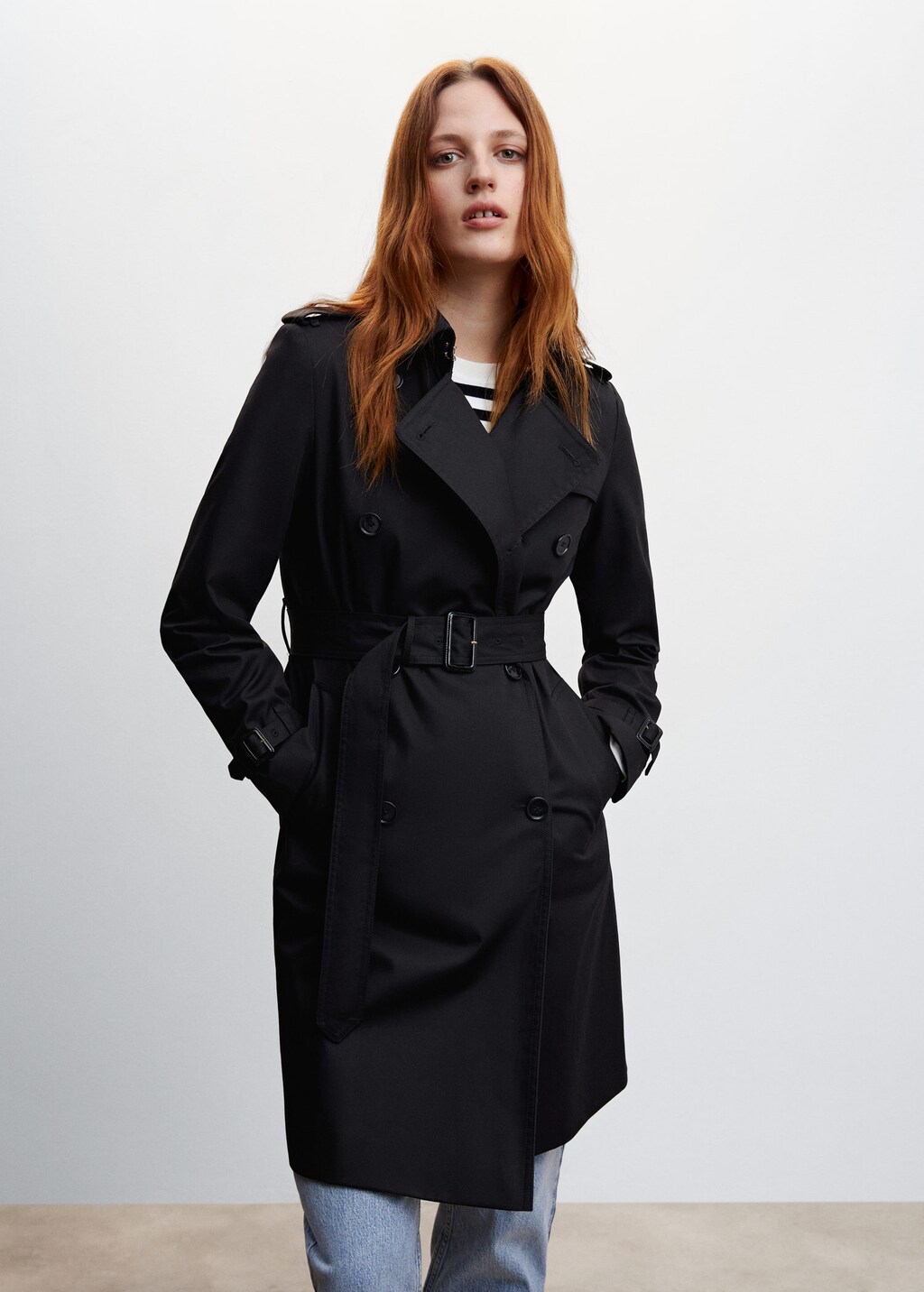 Classic trench coat with belt MANGO