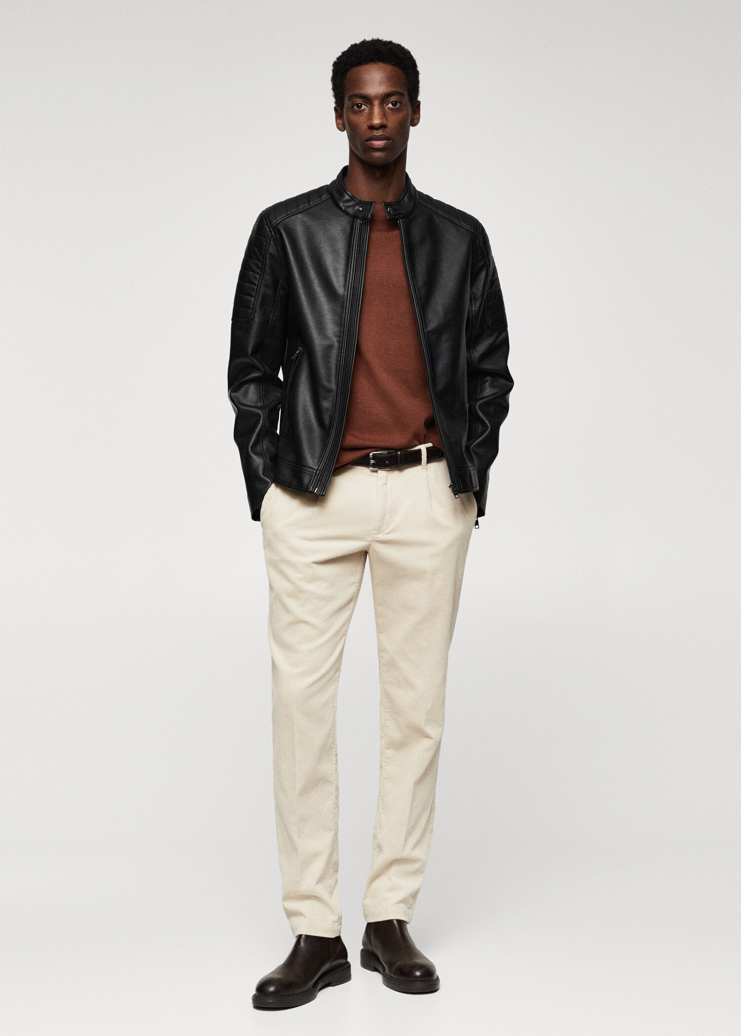 Blouson biker similicuir - Plan général