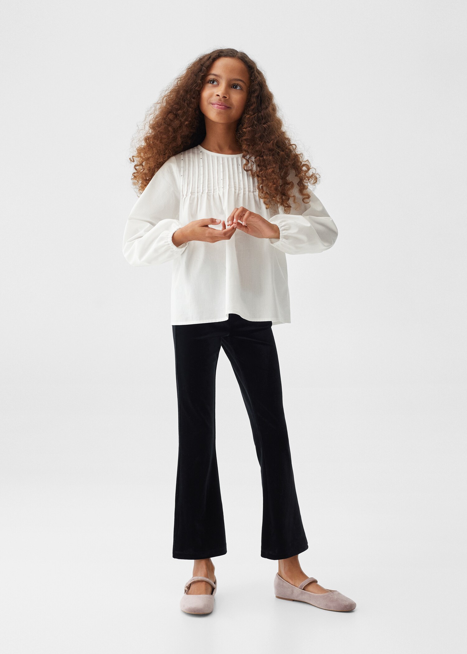 Blusa detalles plisados - Plano general
