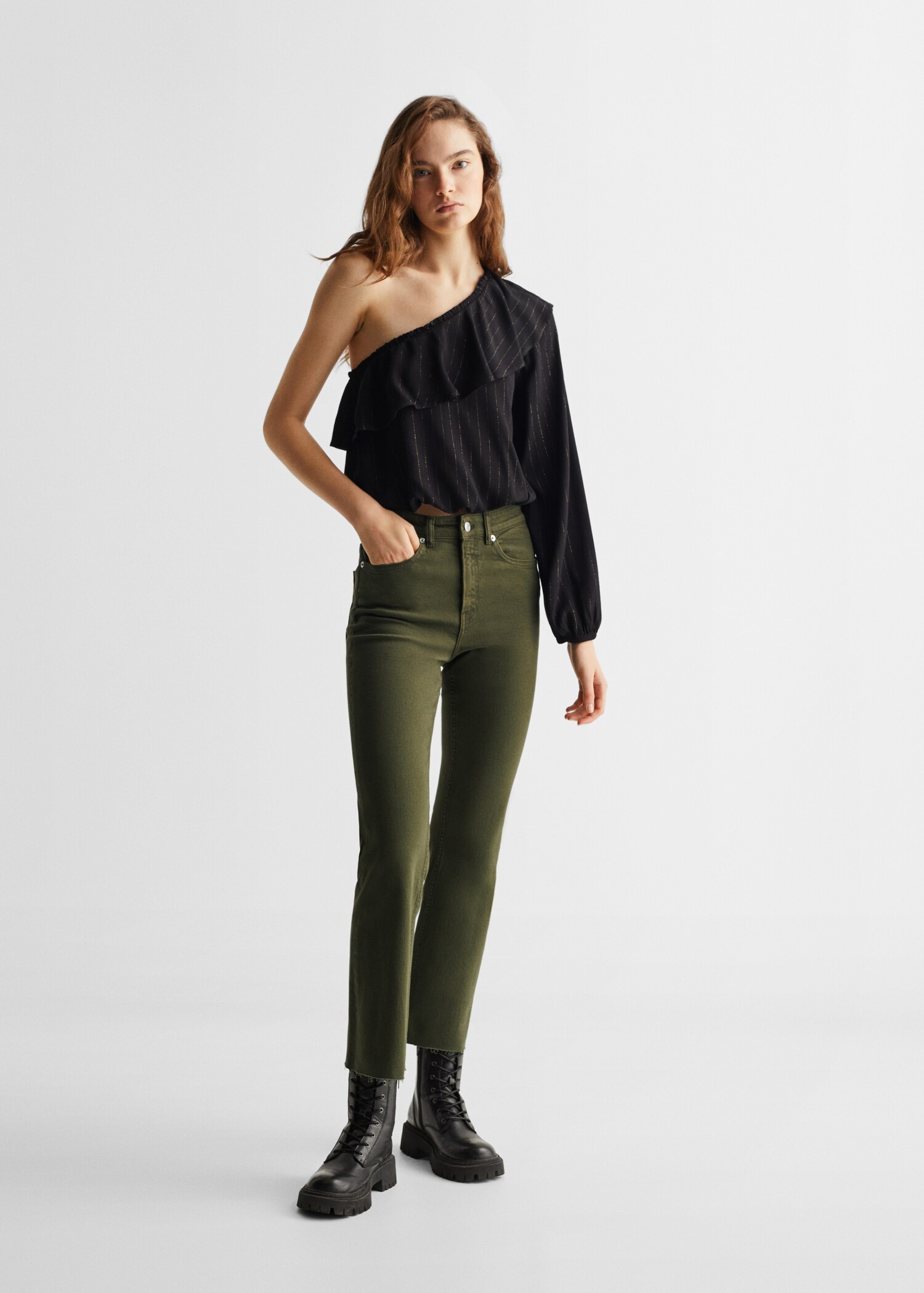 Blouse asymétrique détail brillant - Plan général