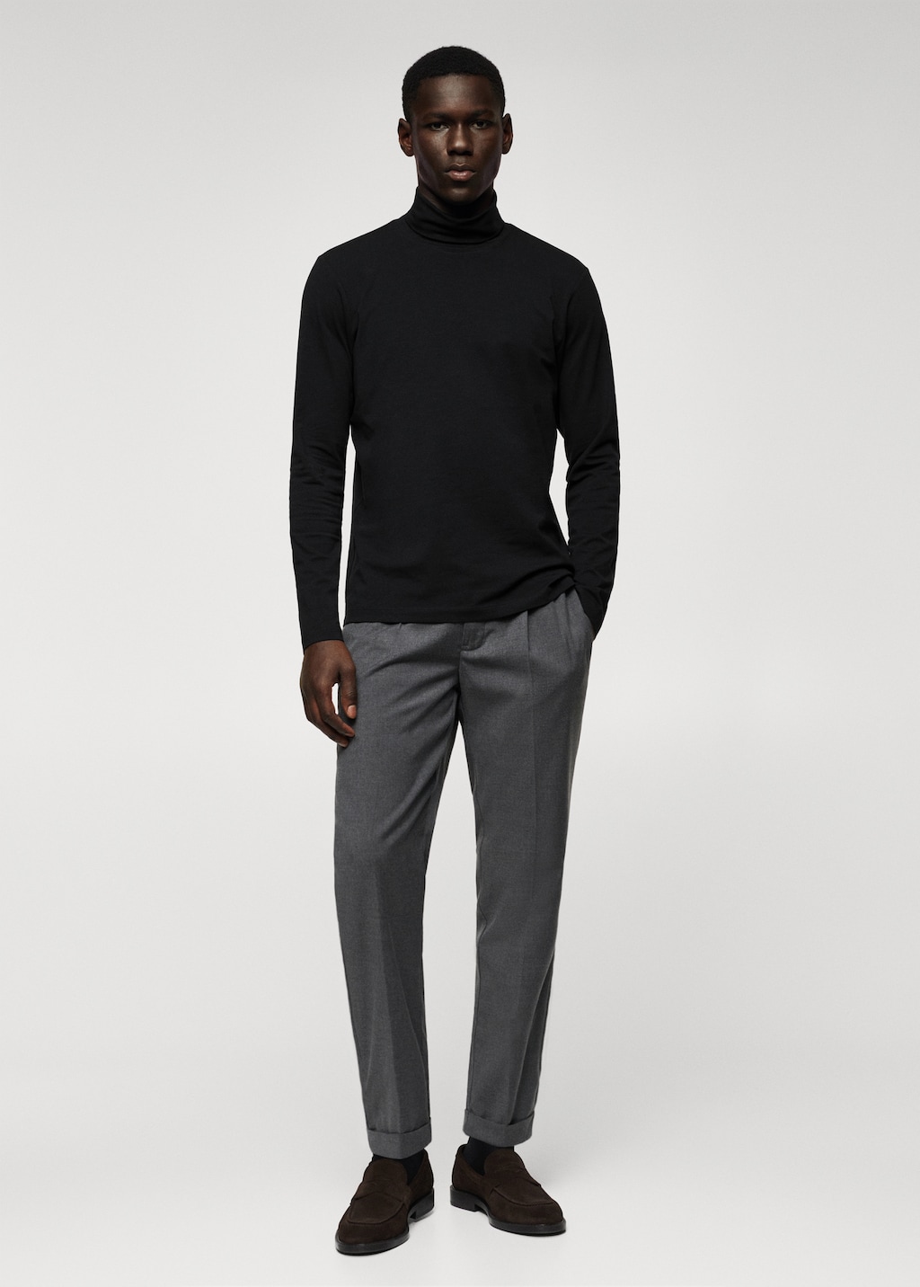 Turtleneck long sleeved t shirt Men MANGO Pakistan