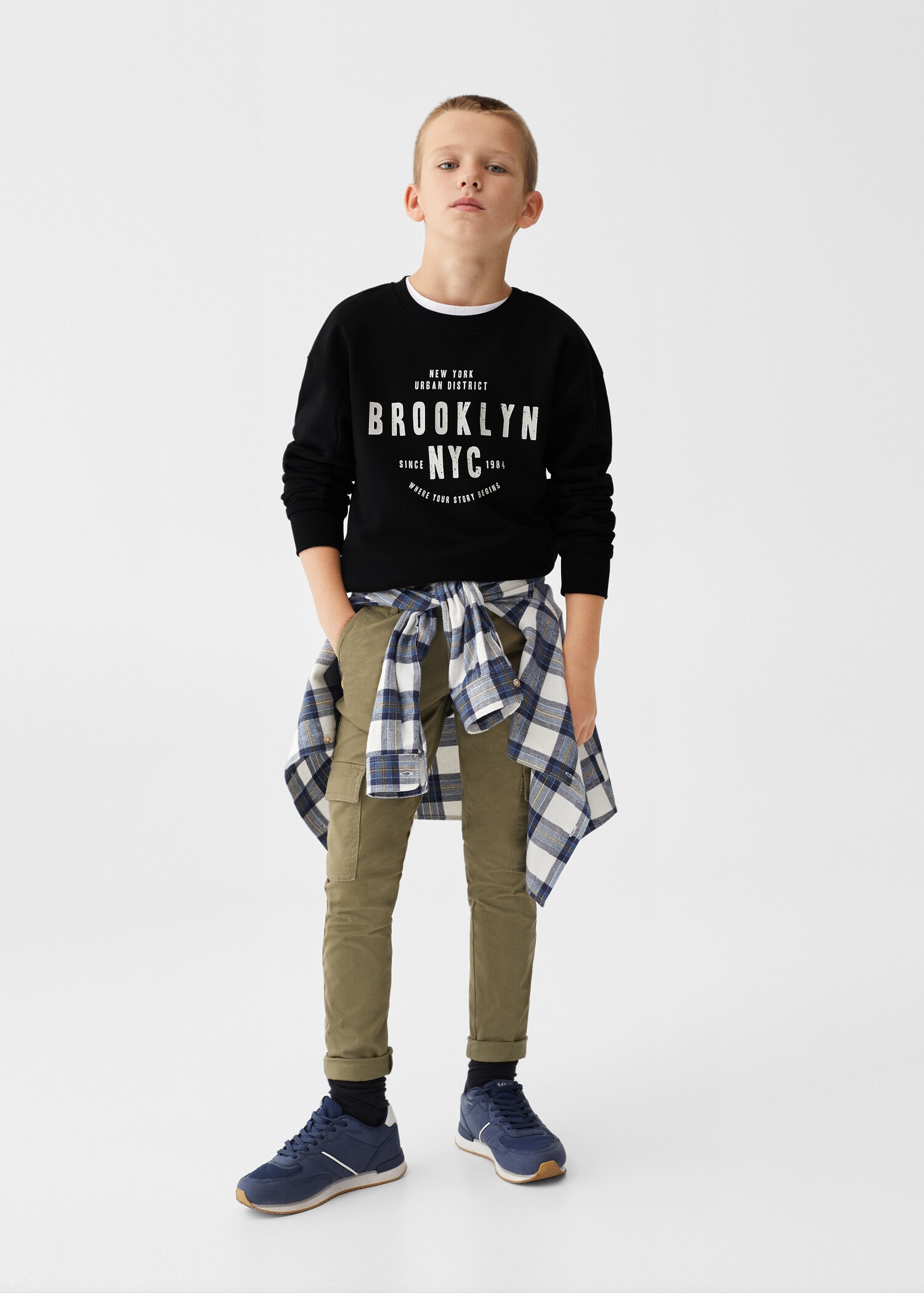 Printed cotton sweatshirt - General plane