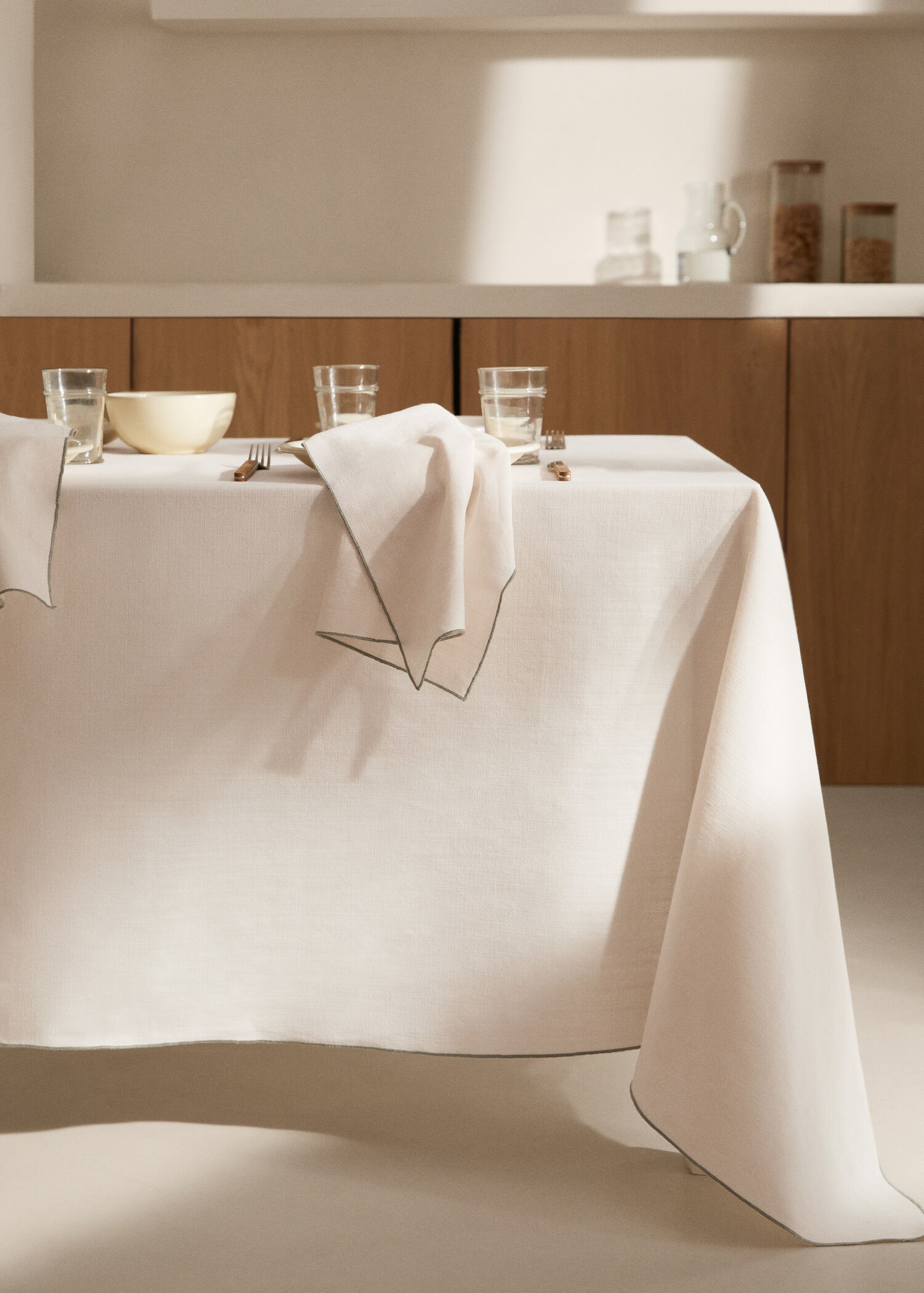 100% cotton tablecloth 150x250cm - General plane