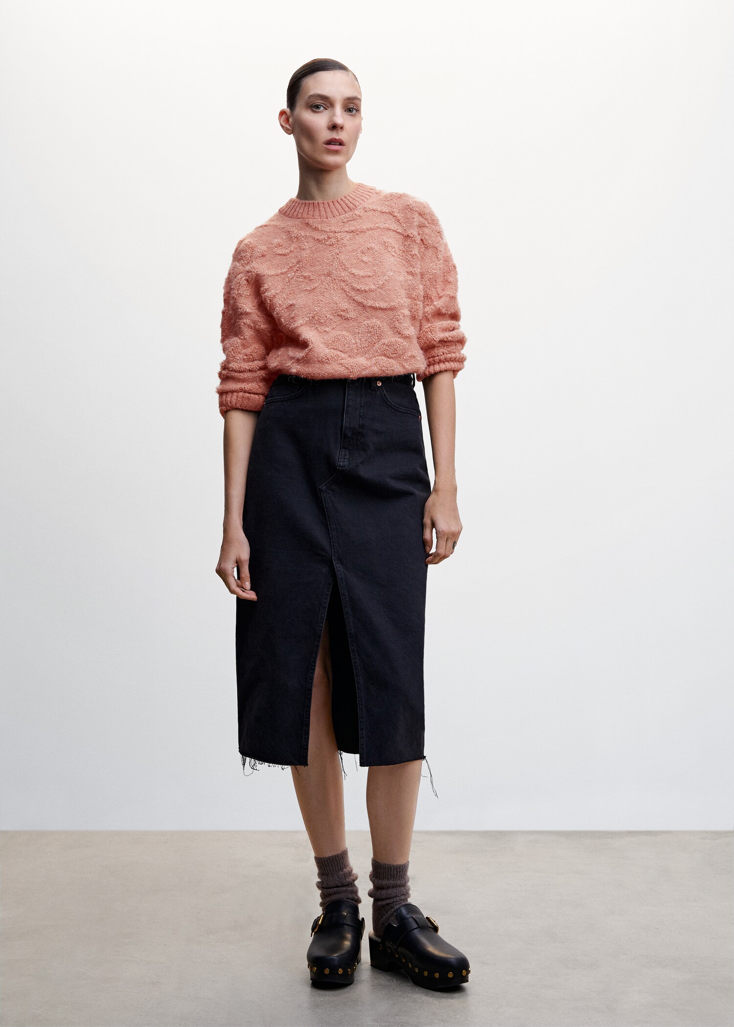 Pull-over maille jacquard - Plan général