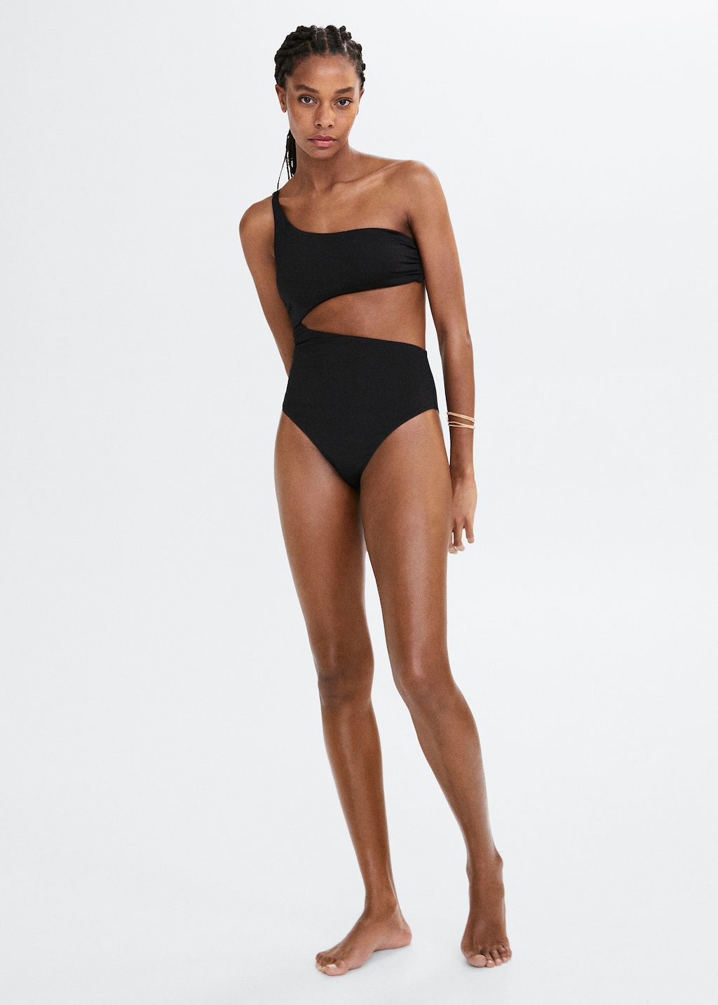 Maillot de bain asymetrique ouverture Femme MANGO Burkina Faso