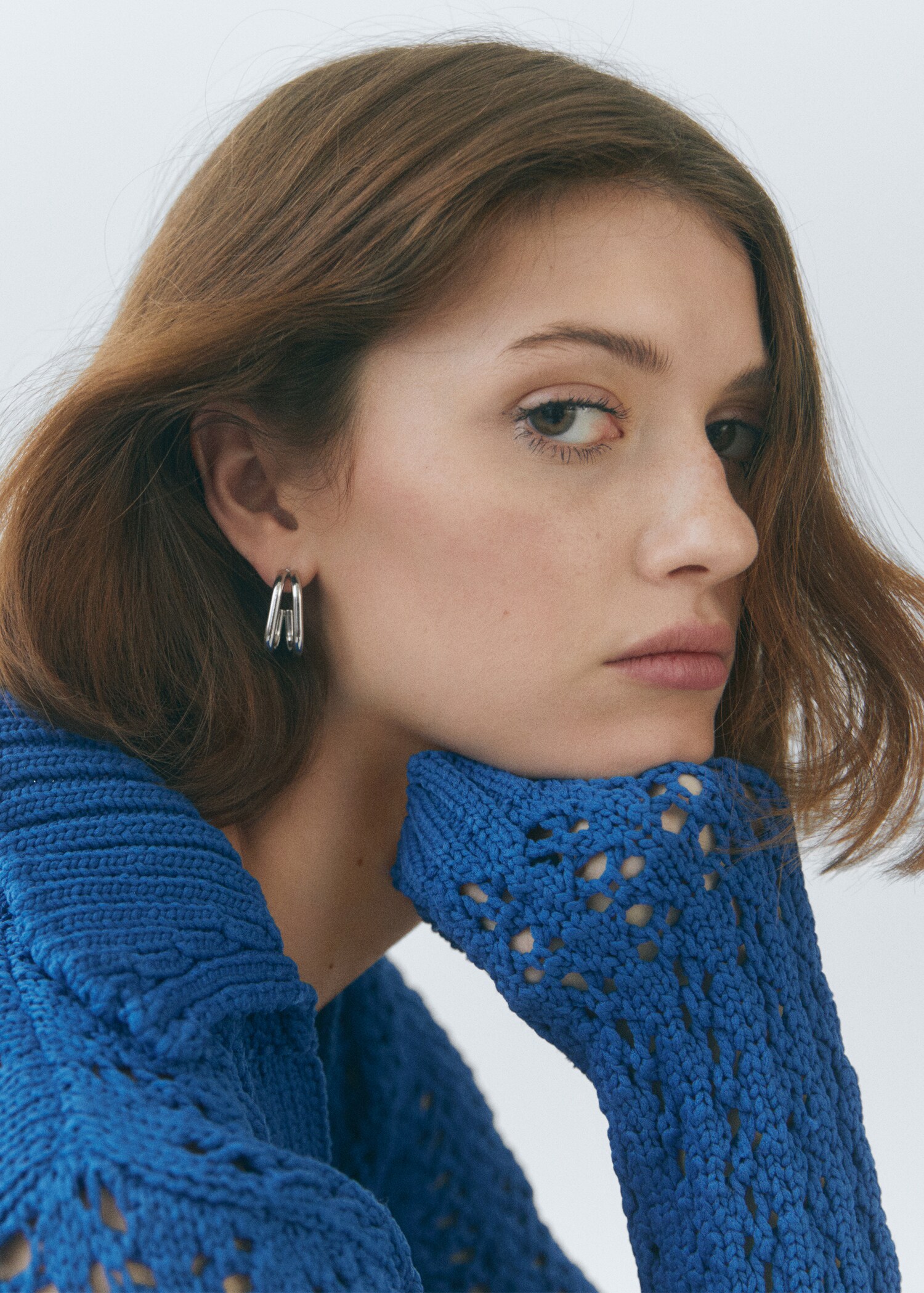 Double hoop earrings - General plane
