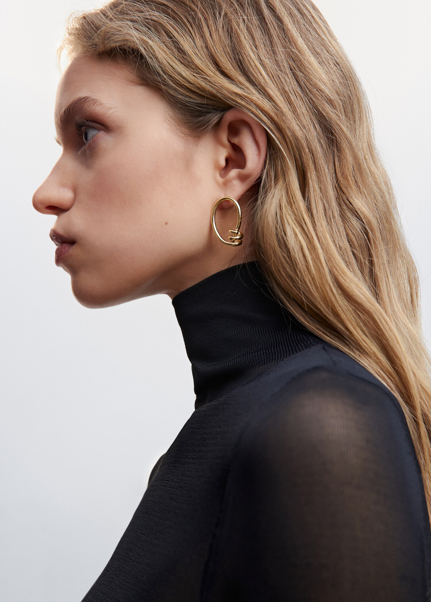 Earrings hoop knot - رؤية عامة