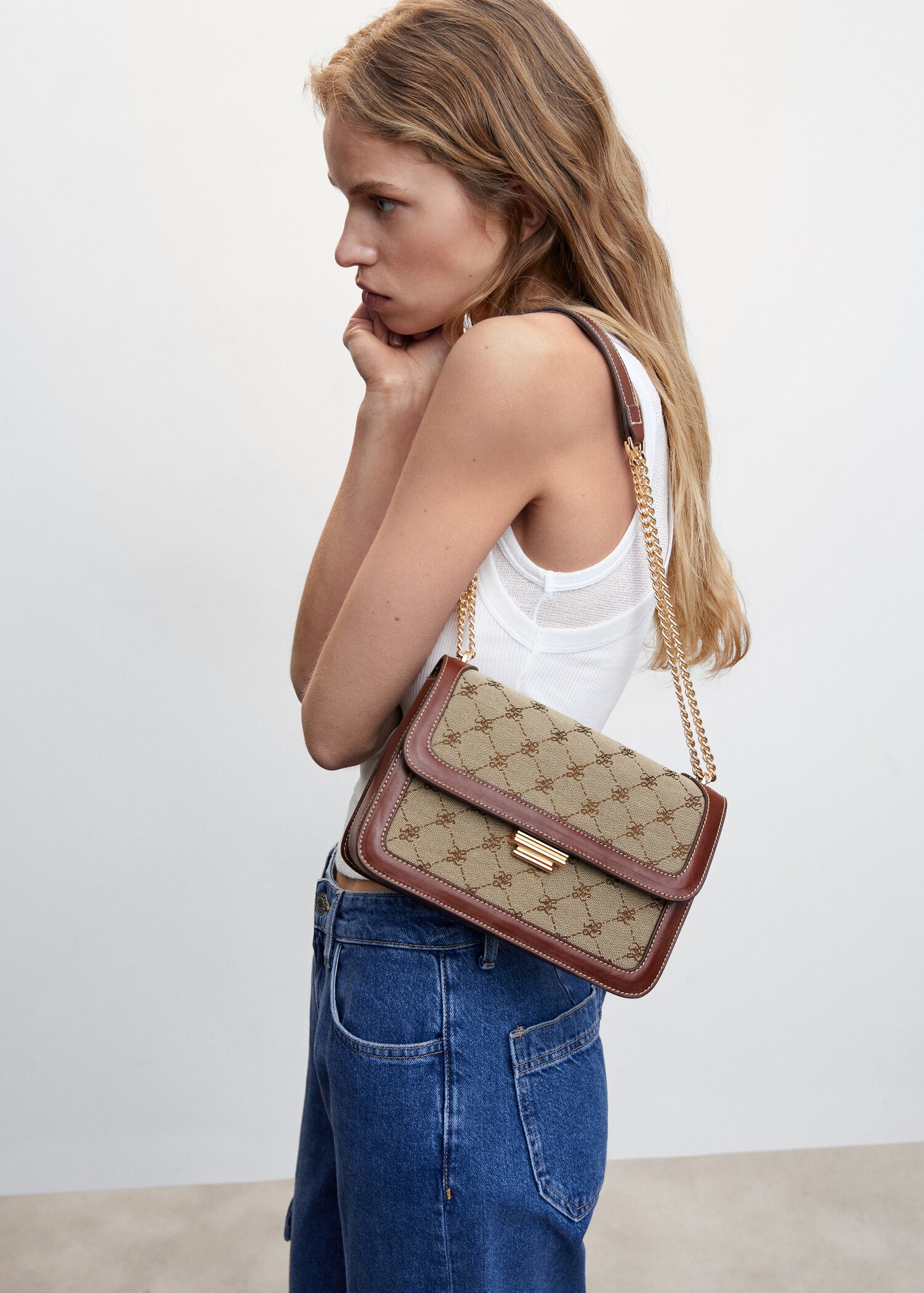 Bolso jacquard cadena - Plano general