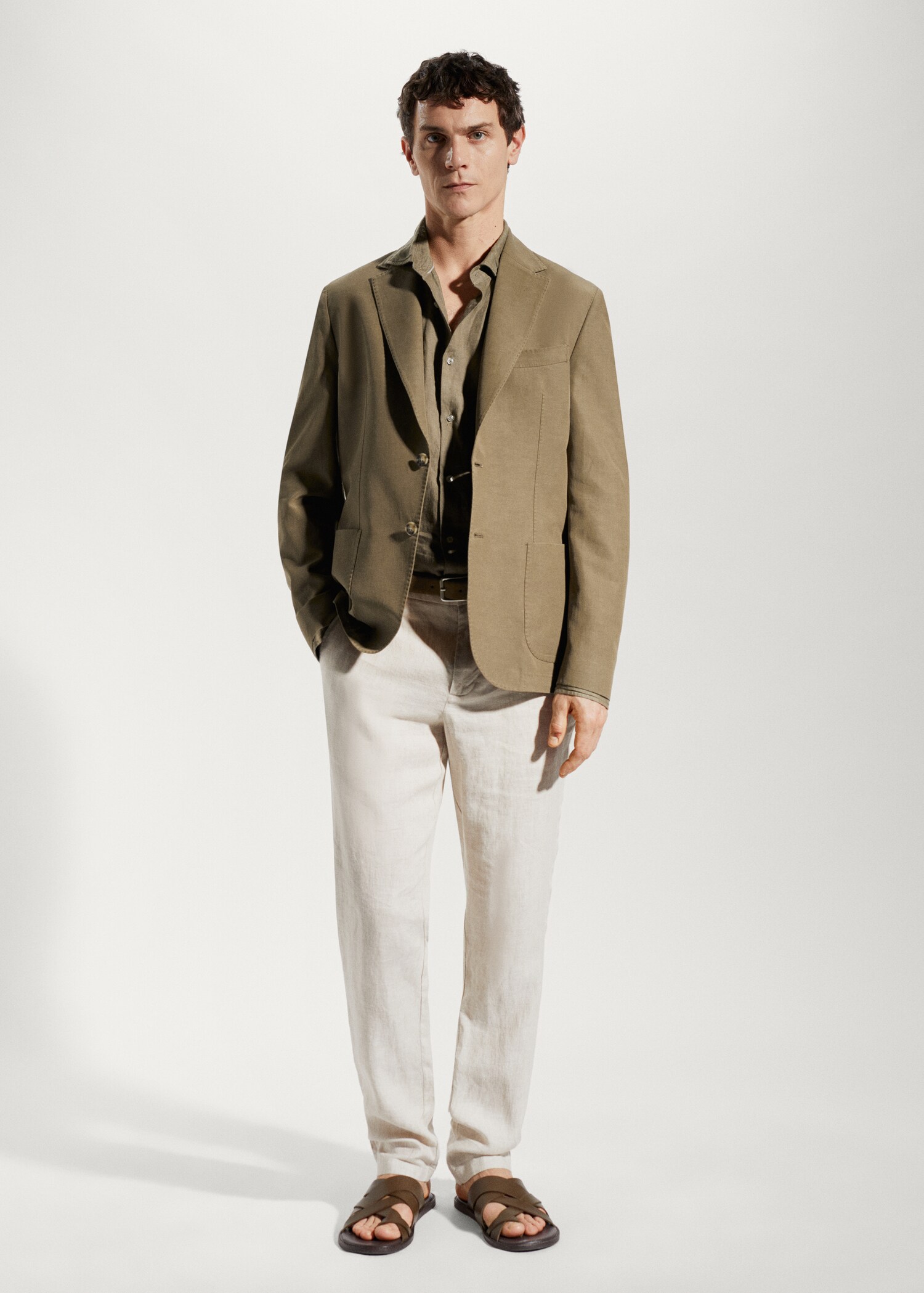 Хлопковый пиджак slim fit - Общий план