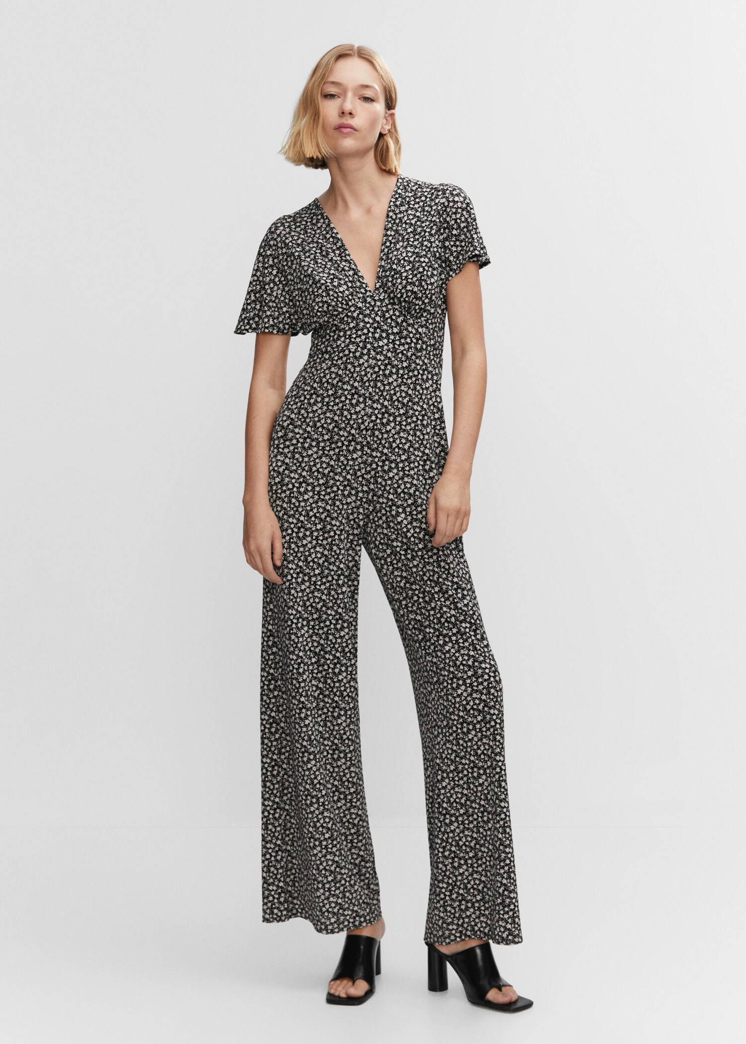 Long printed jumpsuit - General plane