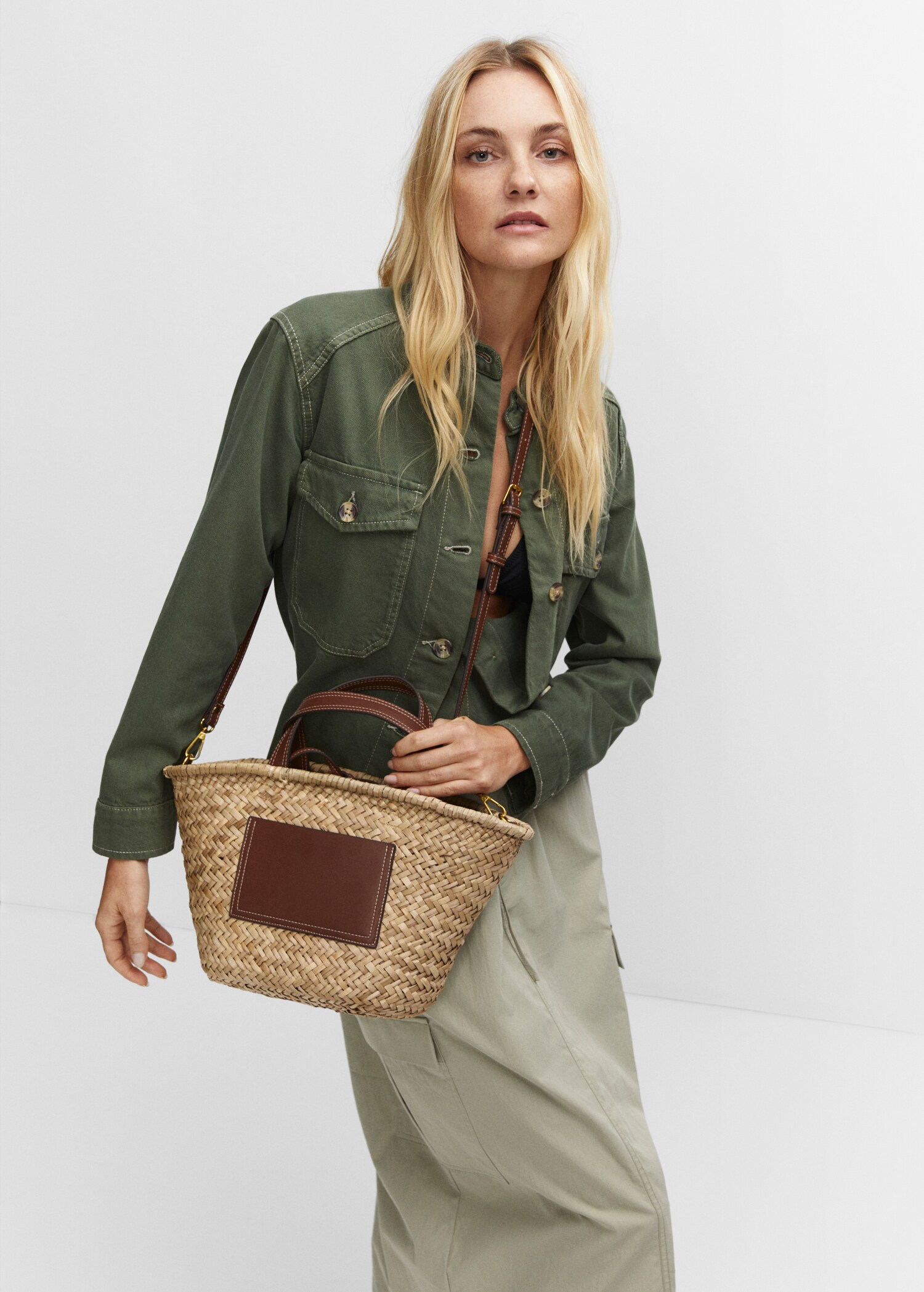 Sac toile fibre naturelle poche - Plan général