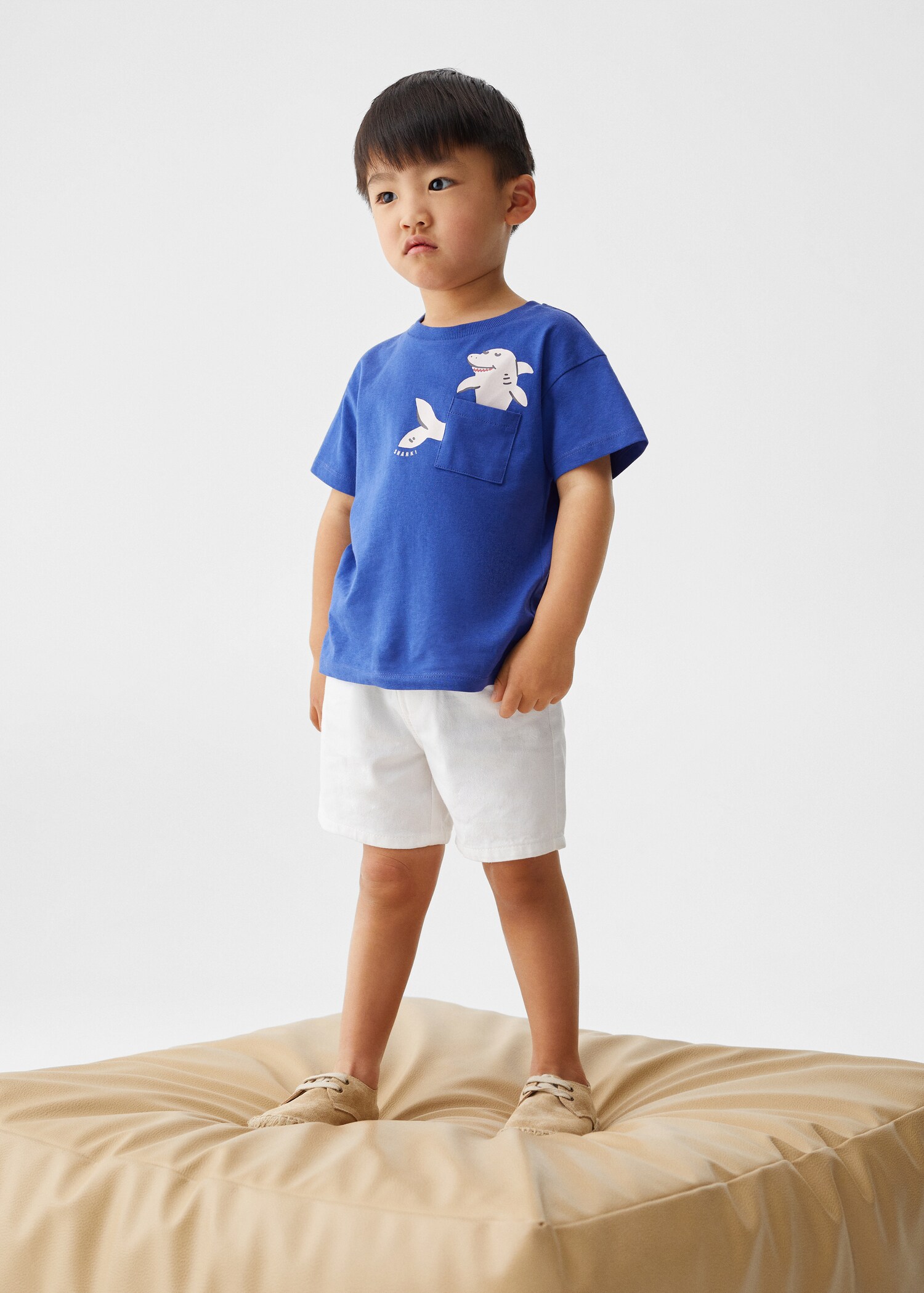 Printed cotton-blend T-shirt - General plane