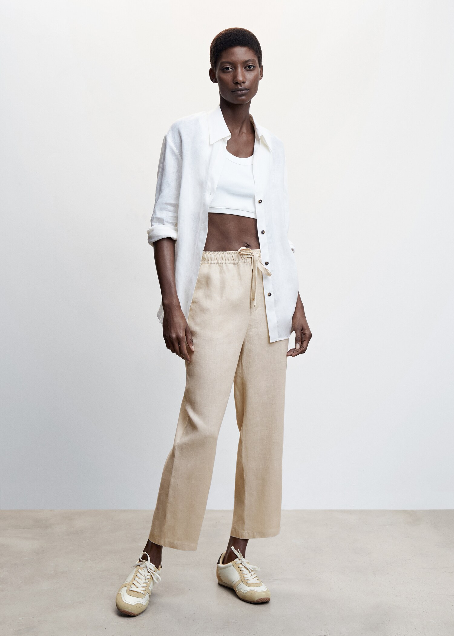 Pantalón 100% lino - Plano general