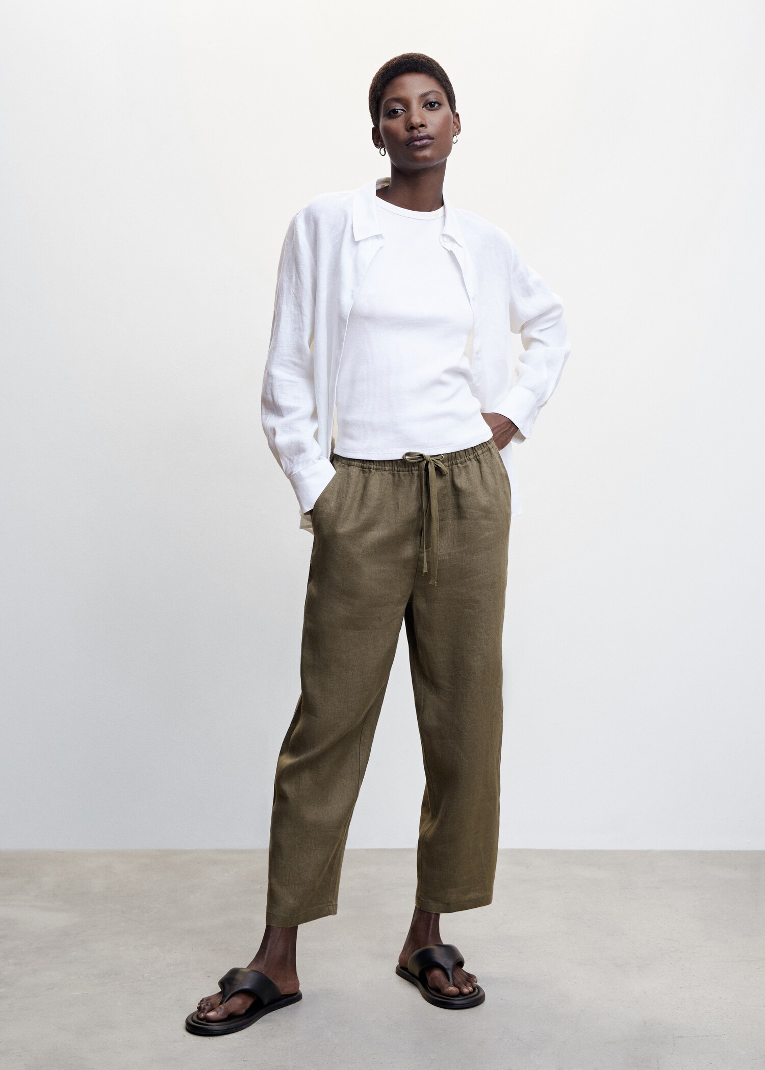 100% linen trousers - Plan general