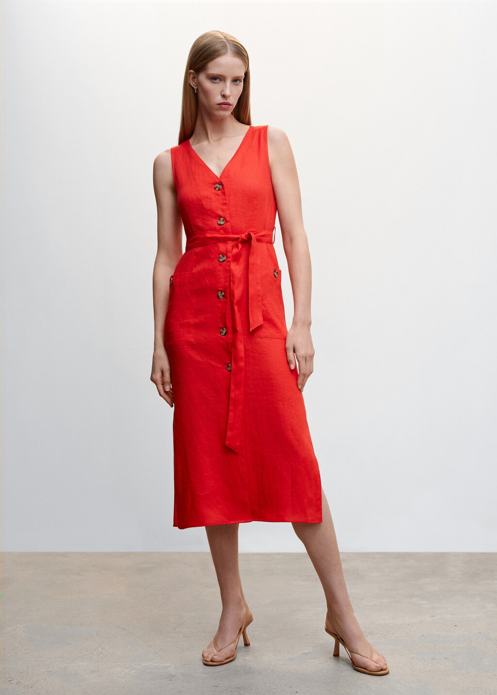 100 linen shirty dress