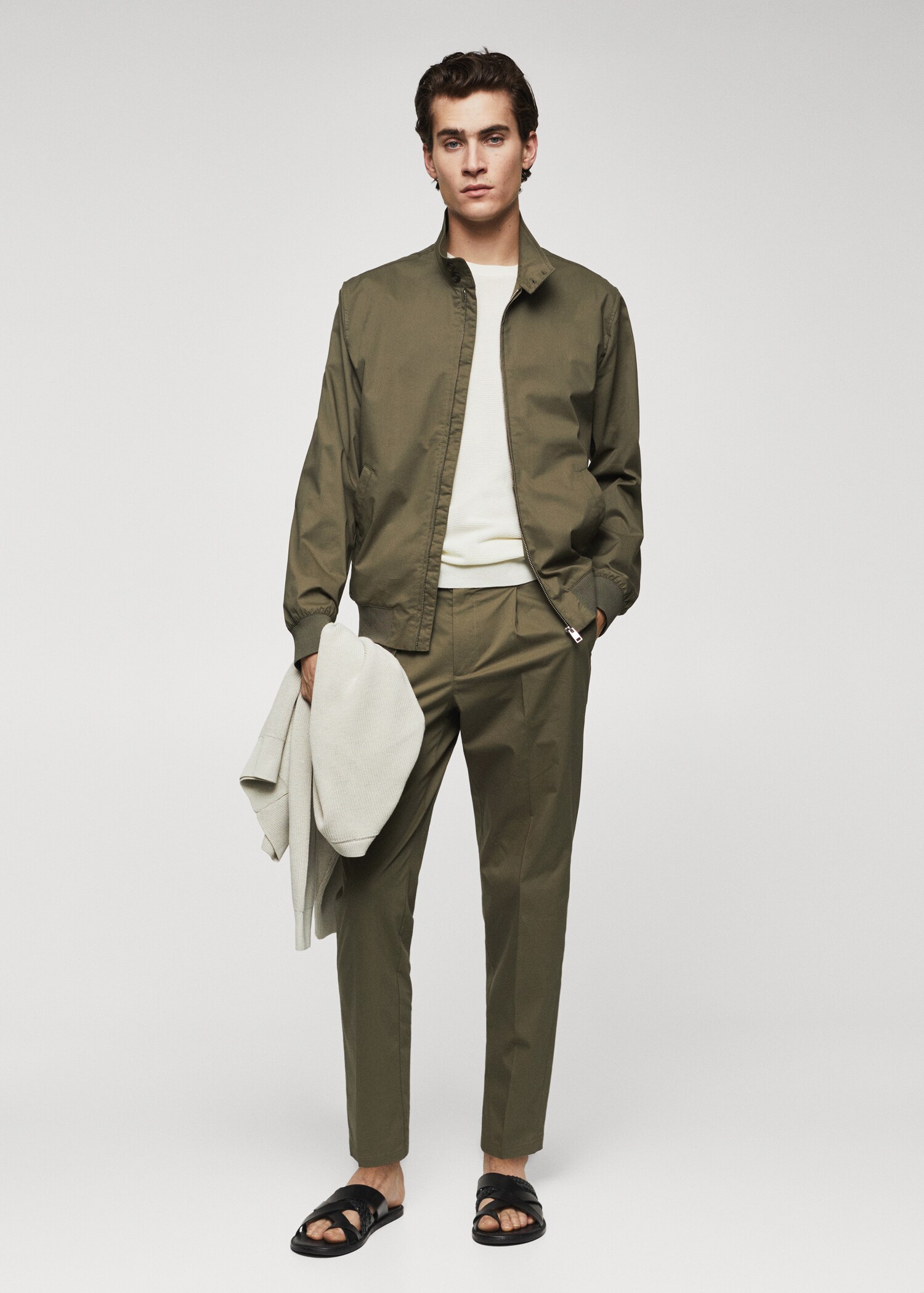 Lightweight fabric bomber jacket - General plane
