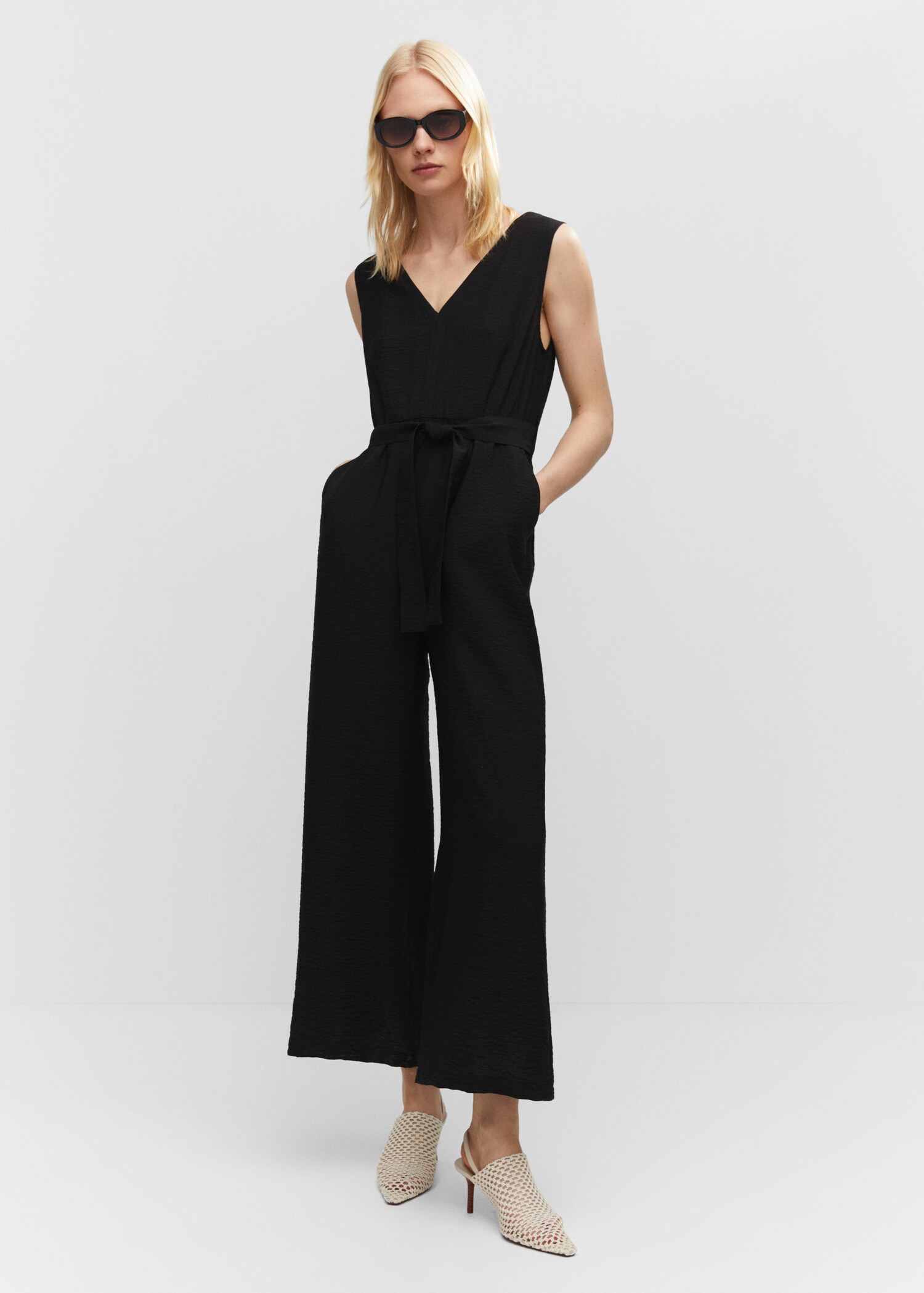 Bow long jumpsuit - General plane