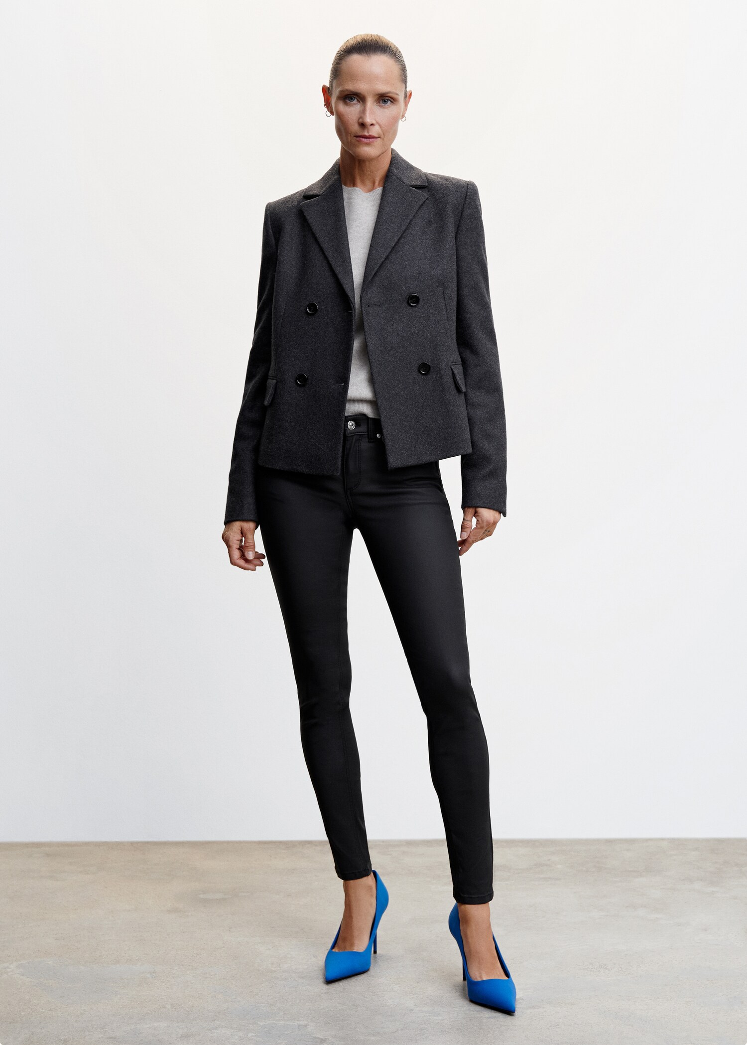 Jean skinny push-up enduit - Plan général