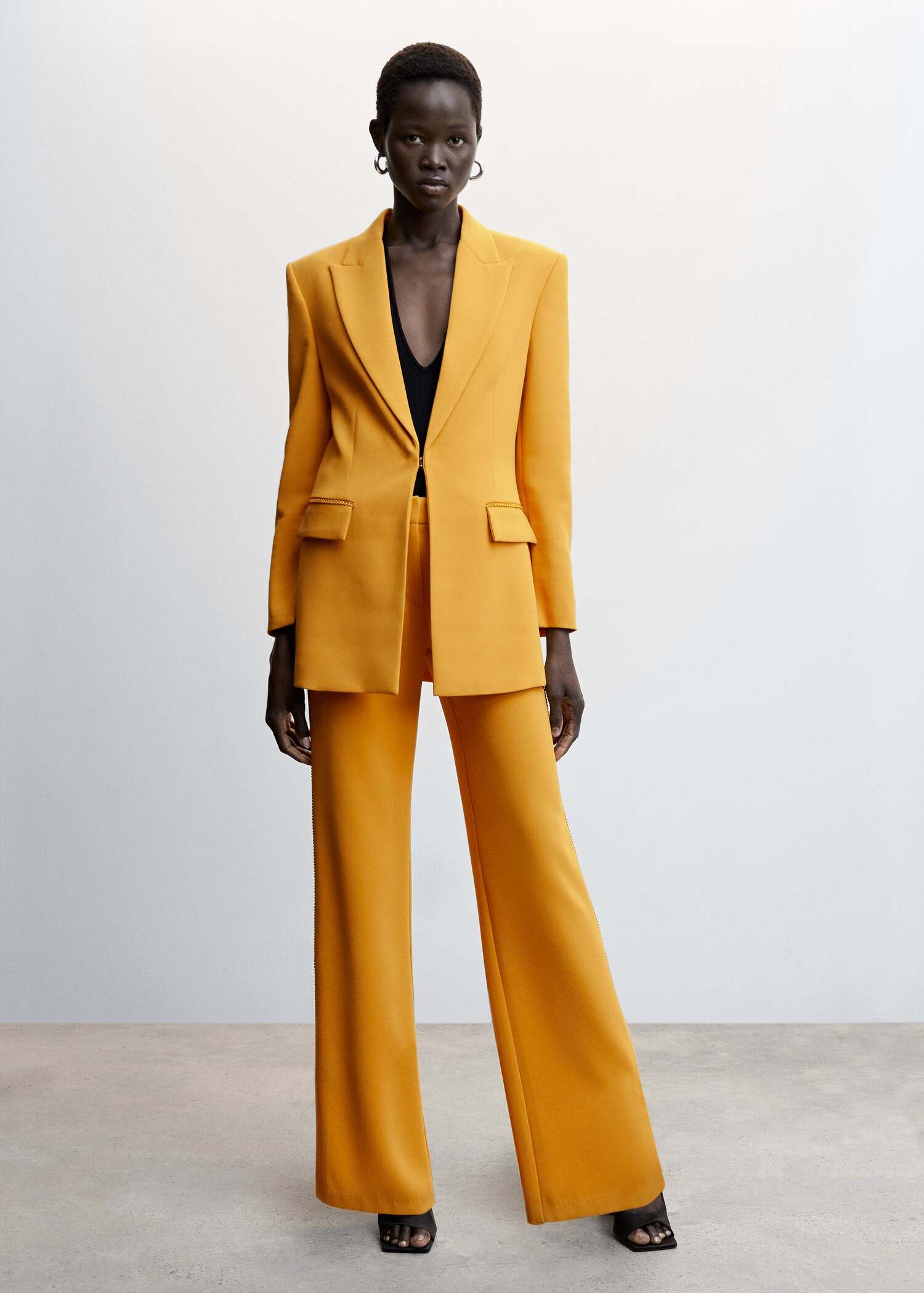 Embroidered suit trousers - General plane