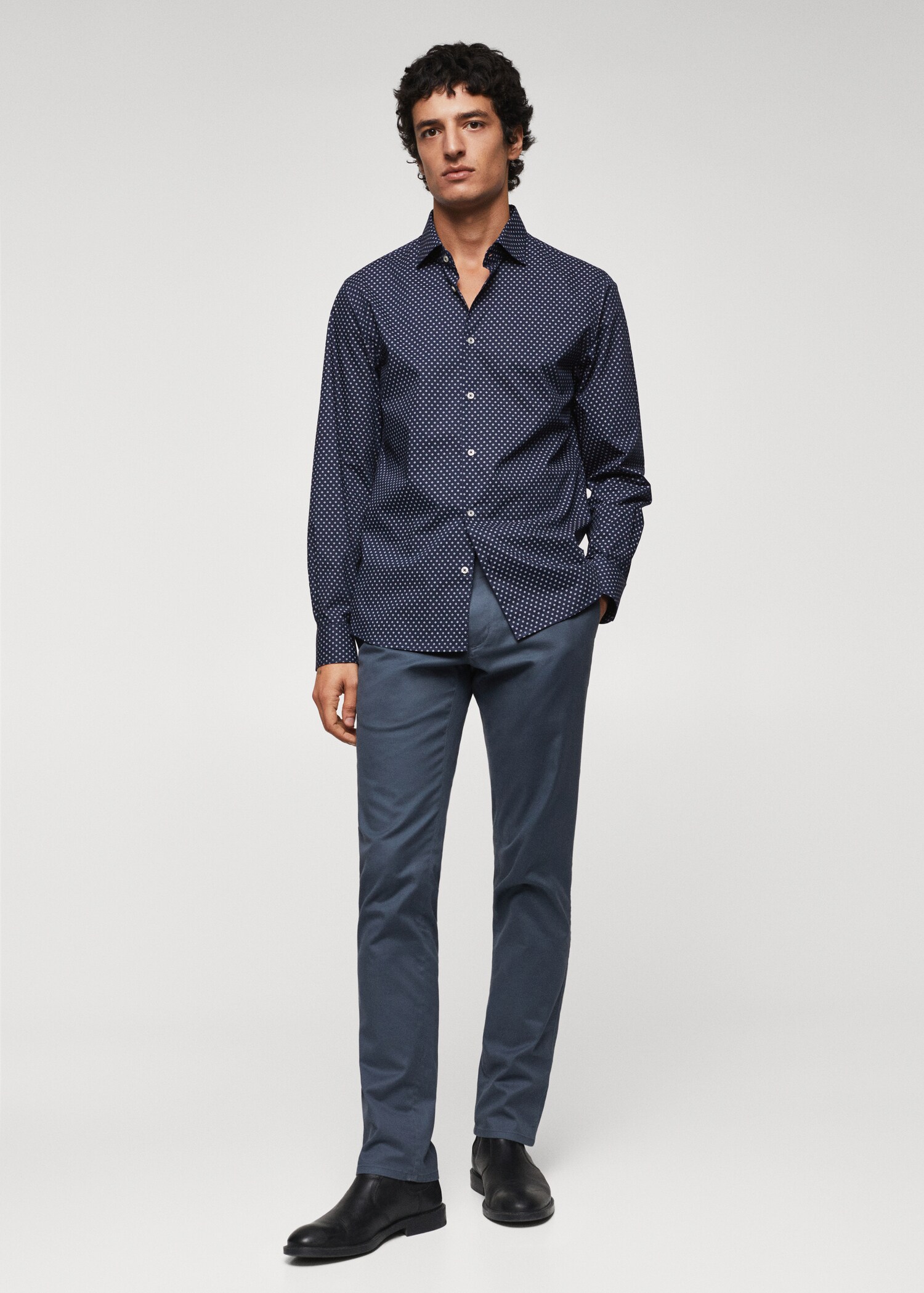 Slim-fit printed shirt - General plane