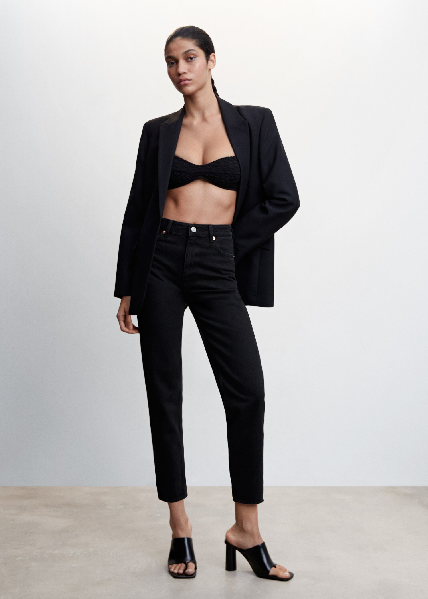 Jean mom taille haute - Plan général