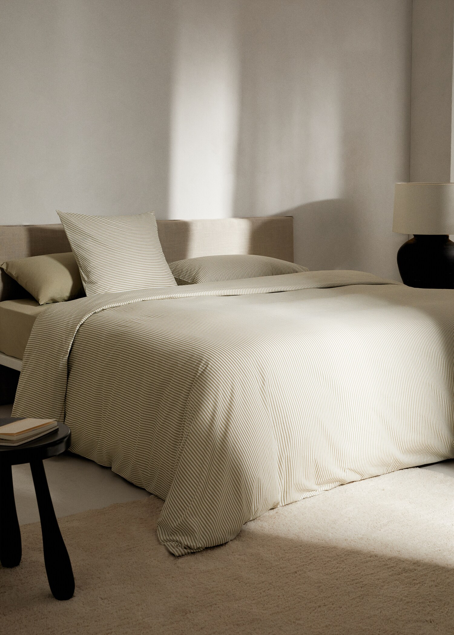 Funda nórdica estampado rayas Cama 135cm - Plano general